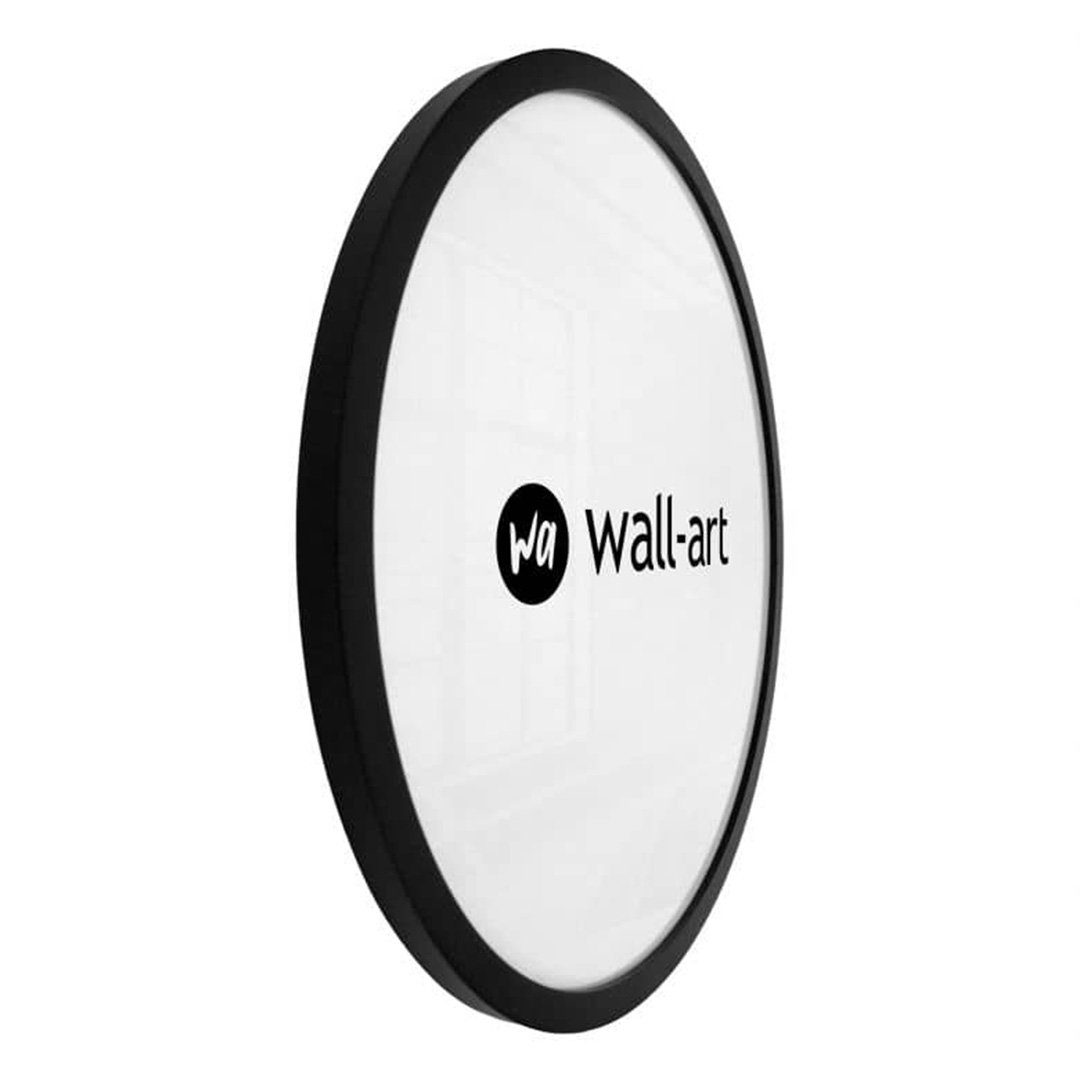 K&L Wall Art Bilderrahmen MDF Holz Bilderrahmen Rund ohne Poster Gallerie Holzrahmen, für 1 Bilder (Rahmen), 1, mit Acrylglasplatte und Wandhalterung