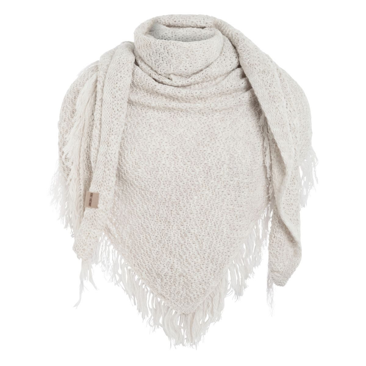 Strickschal Amber Dreiecksschal Beige