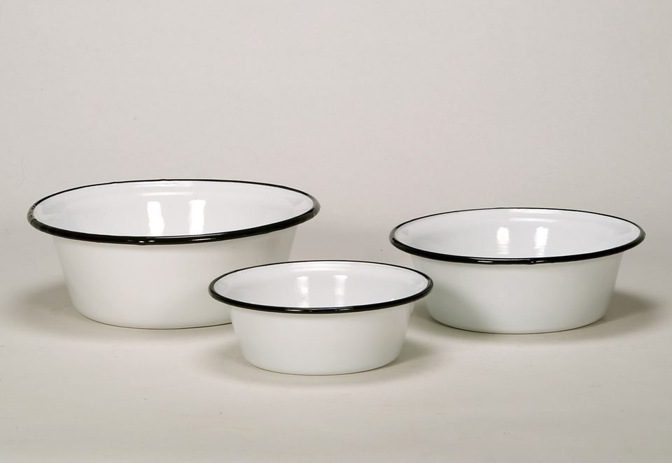 Krüger Schüssel, Emaille, (Set, 3-tlg)