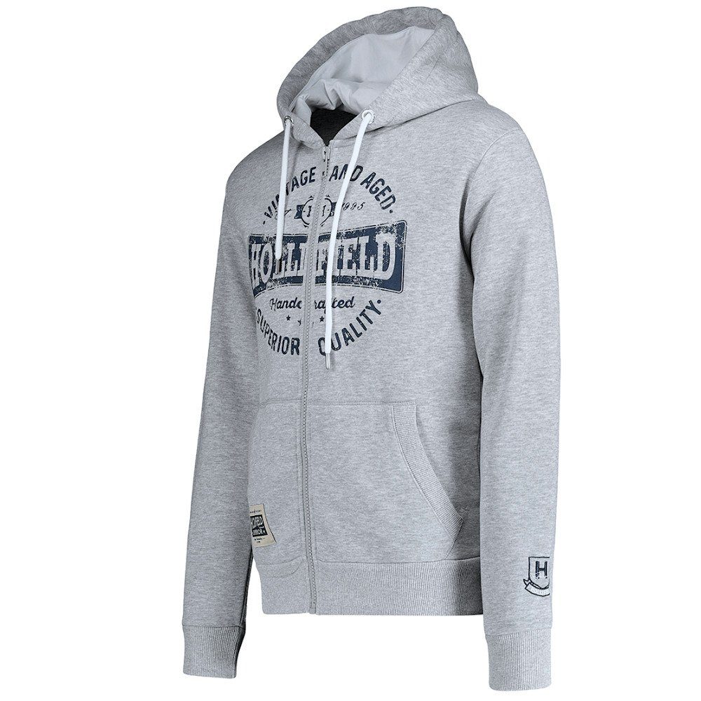 Hollifield Kapuzensweatjacke Sweatjacke Finnesota Hoodie Jacke mit Kapuze mit großem Frontdruck, gefütterte Kapuze mit Kordelzug
