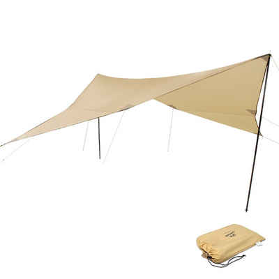 Campguru Sonnensegel Tarp Sonnen Segel Camping Vor Zelt, Wind Schutz Plane Dach Baumwolle