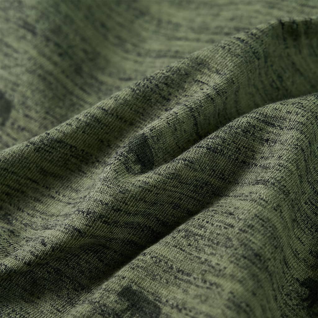 vidaXL Langarmhemd Kinderhemd Khaki Melange 140