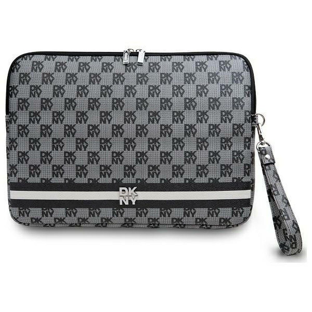 DKNY Laptoptasche Laptop-Sleeve Schutzhülle (Spar-Set, 1-tlg), Markenmuster, Reißverschluss, Handschlaufe, Rückfach