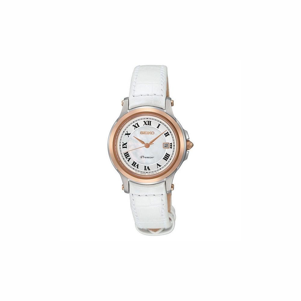 Seiko Quarzuhr Seiko Armbanduhr Damen Leder SXDE42P2 28mm Quarzuhr