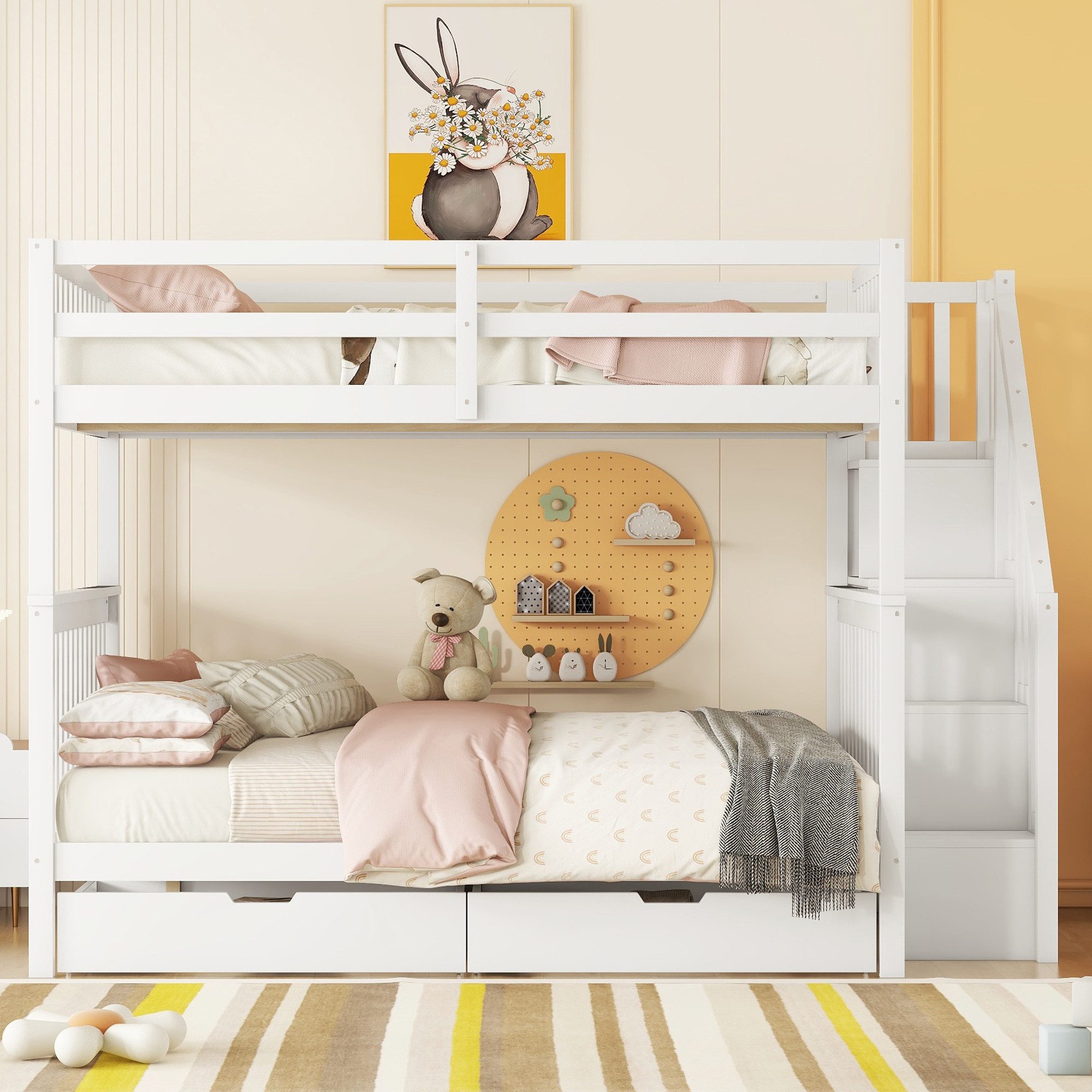 Flieks Etagenbett, Kinderbett Hochbett 140x200cm mit günstig online kaufen