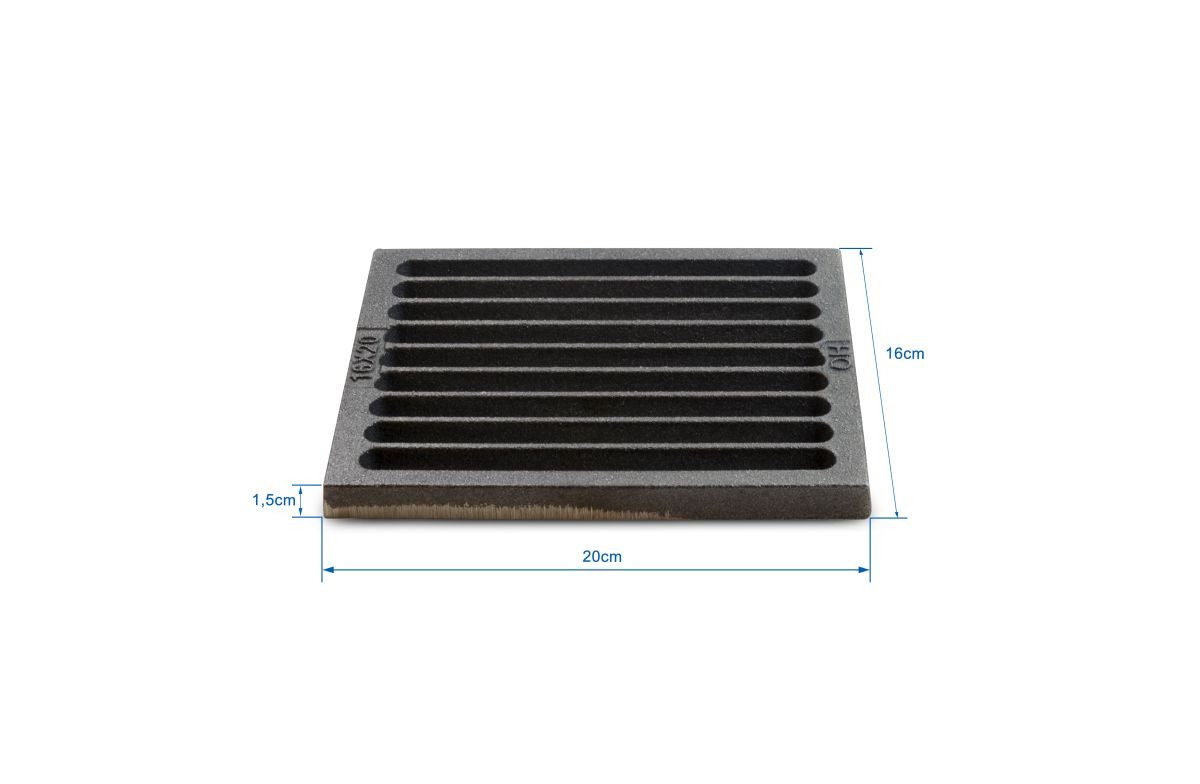Grillrostprofi alles für den Grill Feuerrost Feuerrost Ascherost Kaminrost Kohlerost 20 verschiedene Größen, 16x20 cm