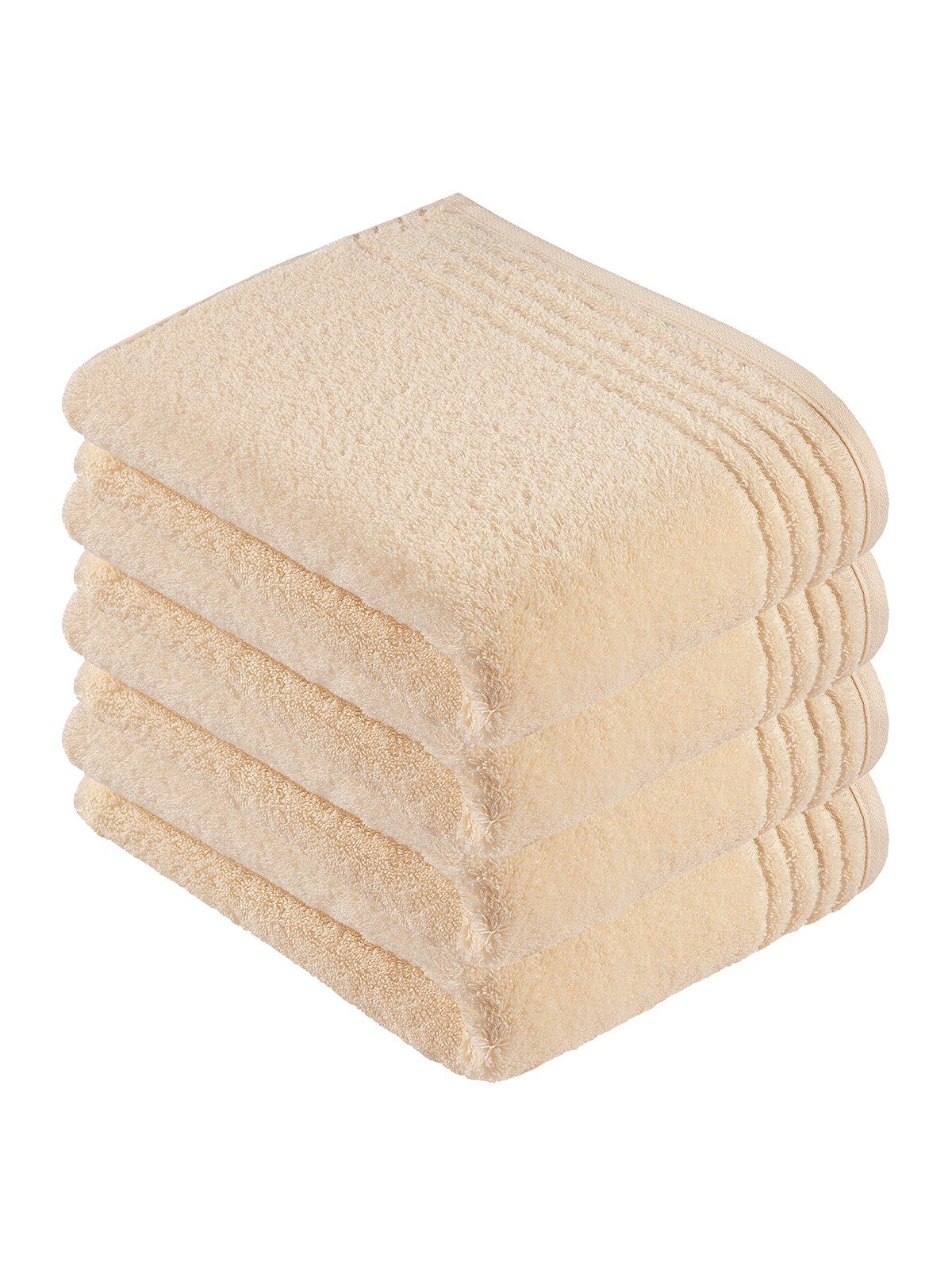 Vossen Duschtücher 4er Pack Duschtuch 67 x 140 cm Vienna Style Supers, Frottier (Spar-Set, 4-St), Vegan