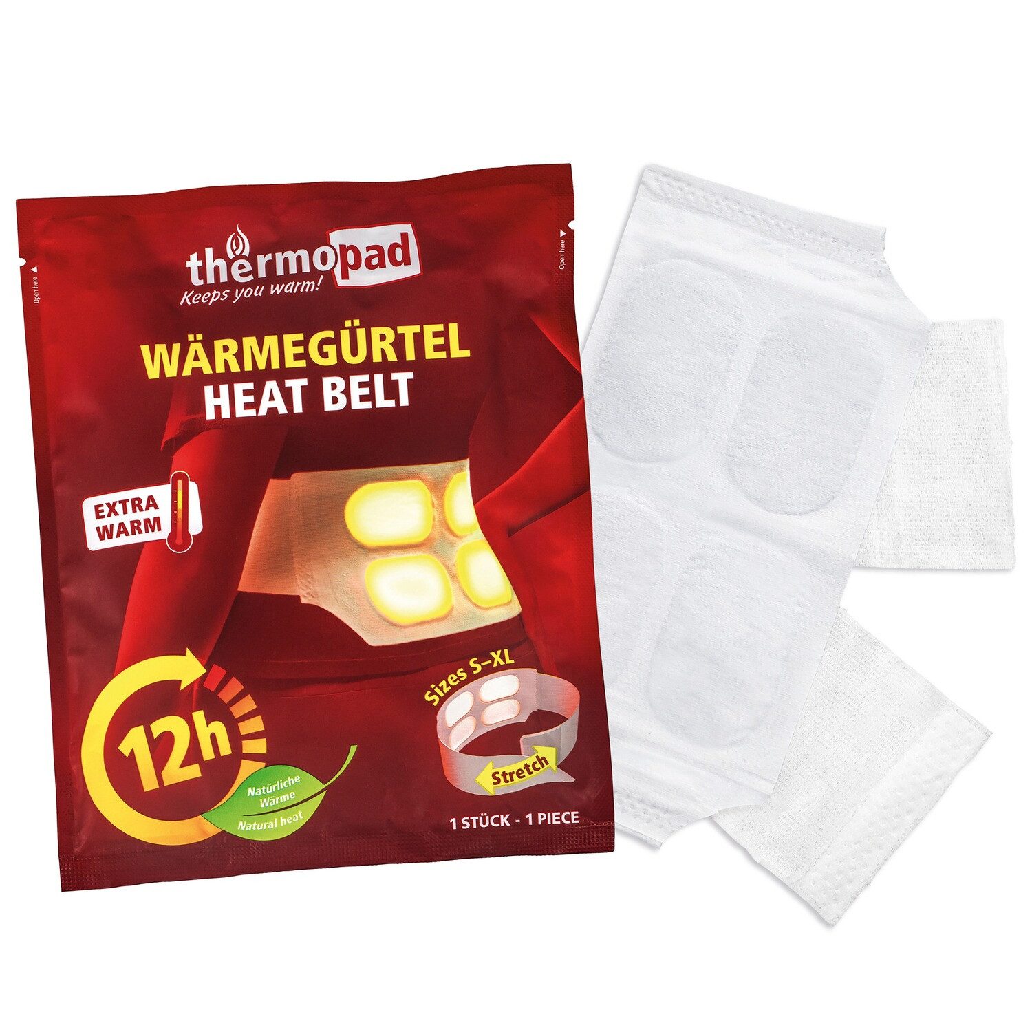 Thermopad Körperwärmer Wärmegürtel – 3 Stück