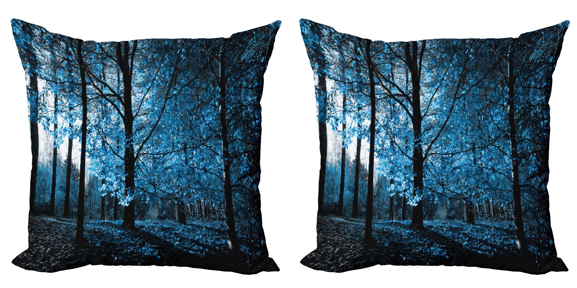 Accent Herbst-Waldland Stück), Doppelseitiger (2 Abakuhaus Digitaldruck, Kissenbezüge Wald Modern