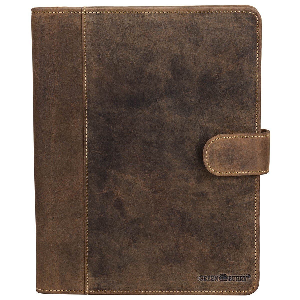 Greenburry Schreibmappe Vintage Leder Schreibmappe A5 Konferenzmappe BV-GB-5-25
