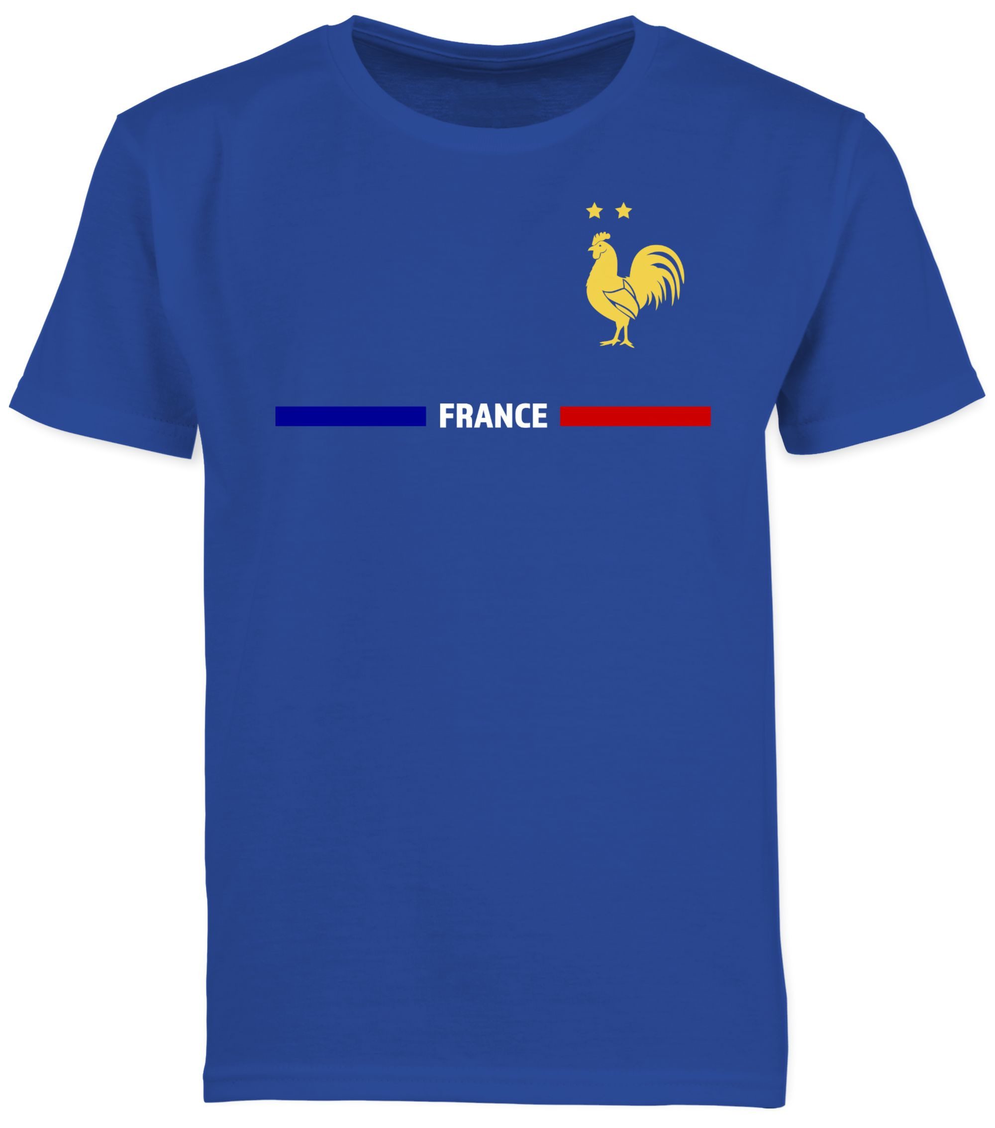 Shirtracer T-Shirt Frankreich Trikot Wappen, France mit Stolz, Französisches Fan-Motiv (1-tlg) 2026 Fussball WM Fanartikel