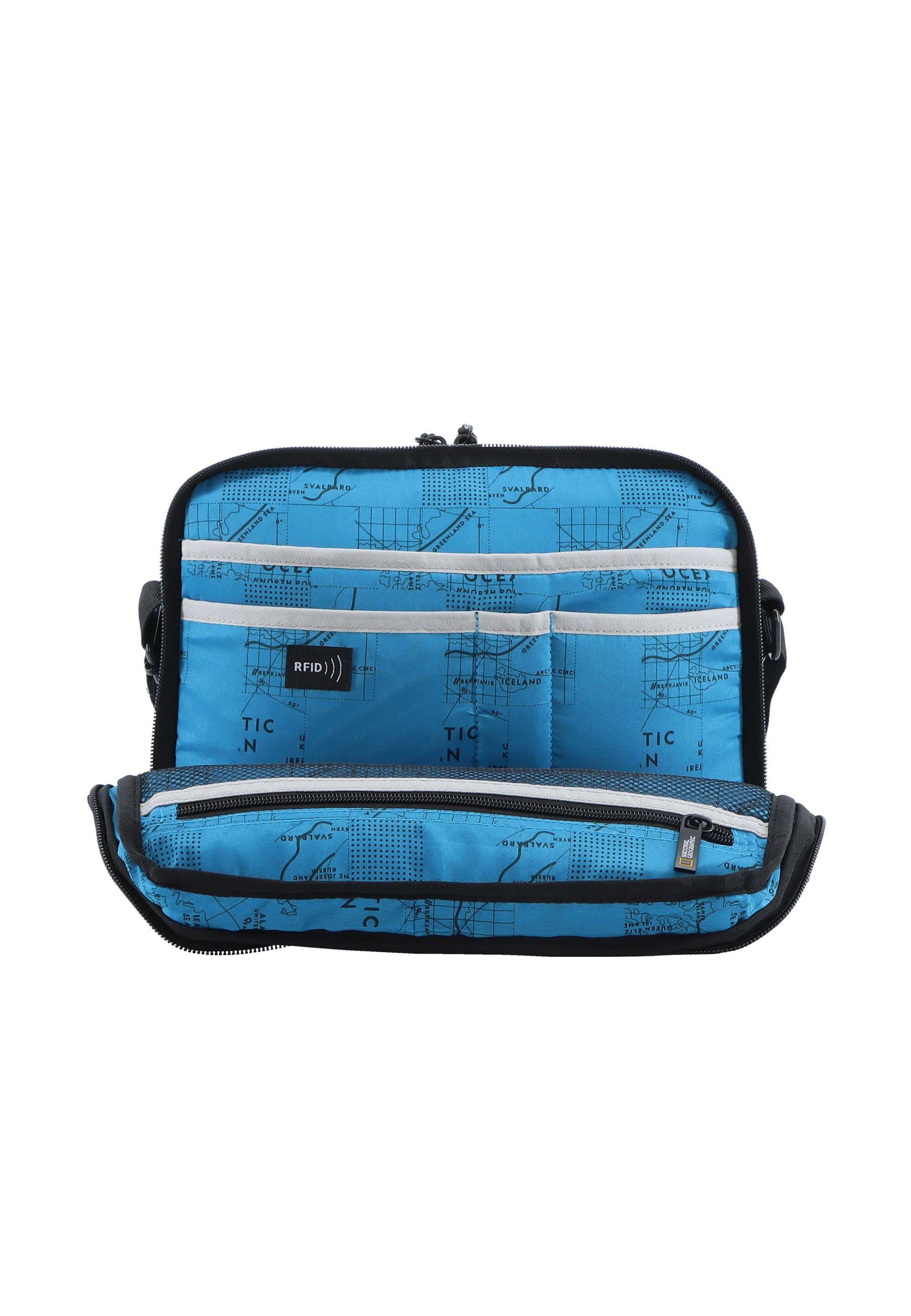 NATIONAL GEOGRAPHIC Schultertasche OCEAN, aus recycelten PET-Flaschen