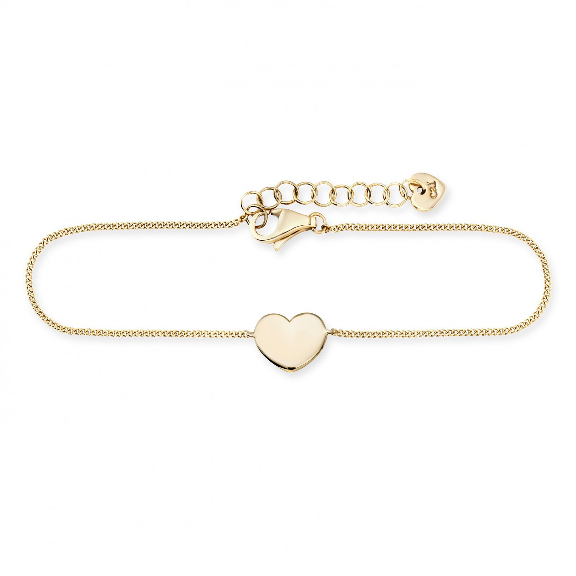 CAÏ Armband 925/- Sterling Silber vergoldet Herz