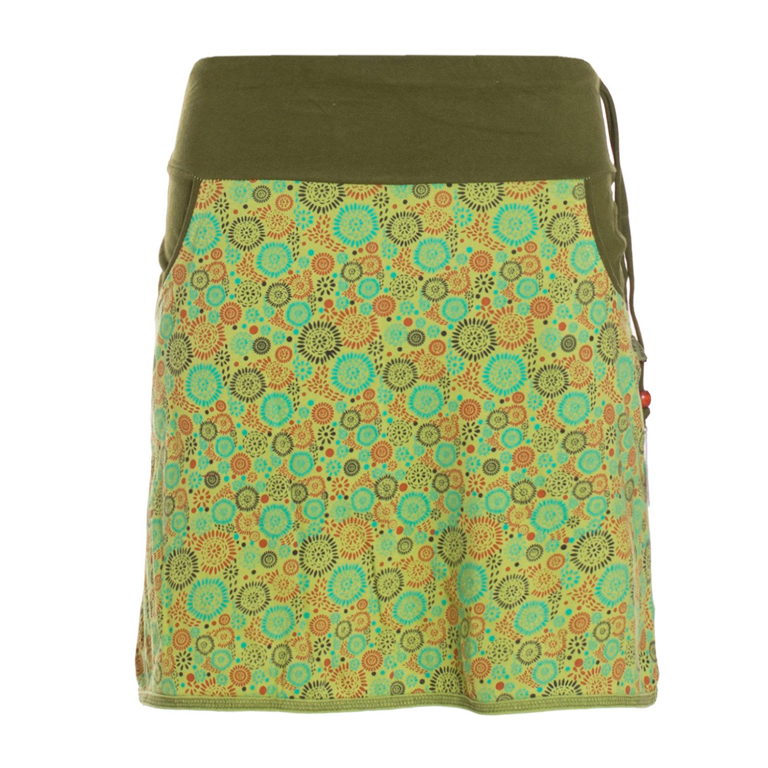 Vishes Minirock Baumwolle Blumen-Muster extra breiter günstig online kaufen