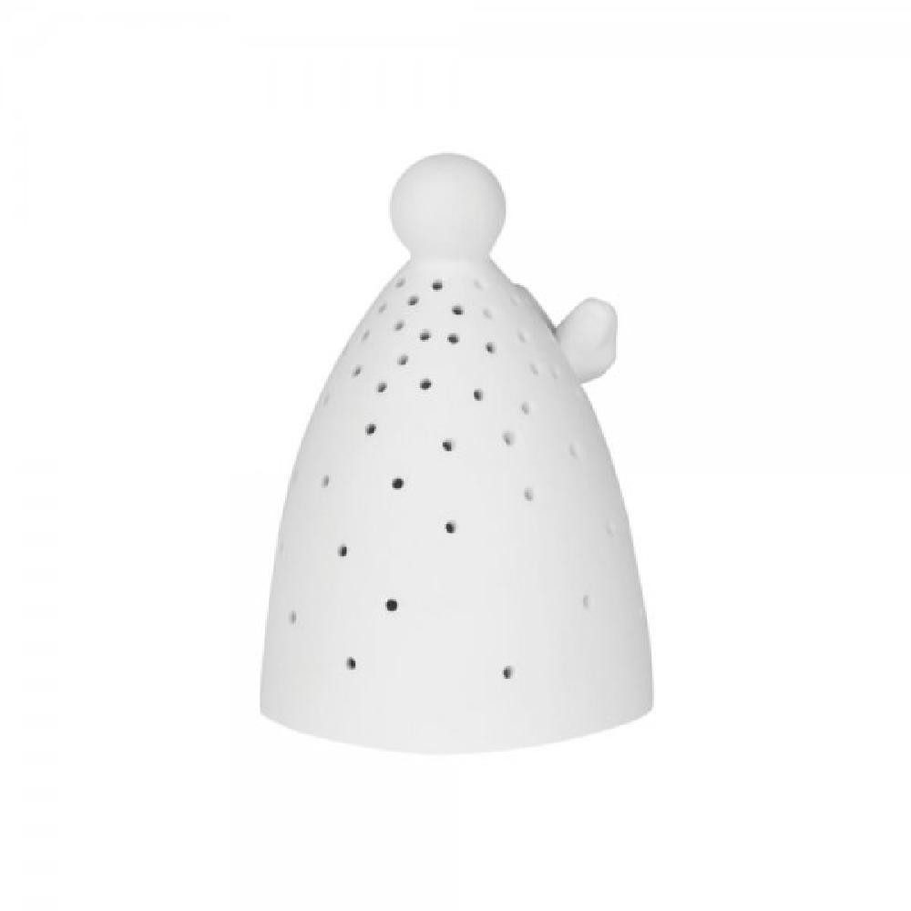 Räder Windlicht Design Lichtengel Mini mit LED-Licht Punkte Weiß (8cm) günstig online kaufen