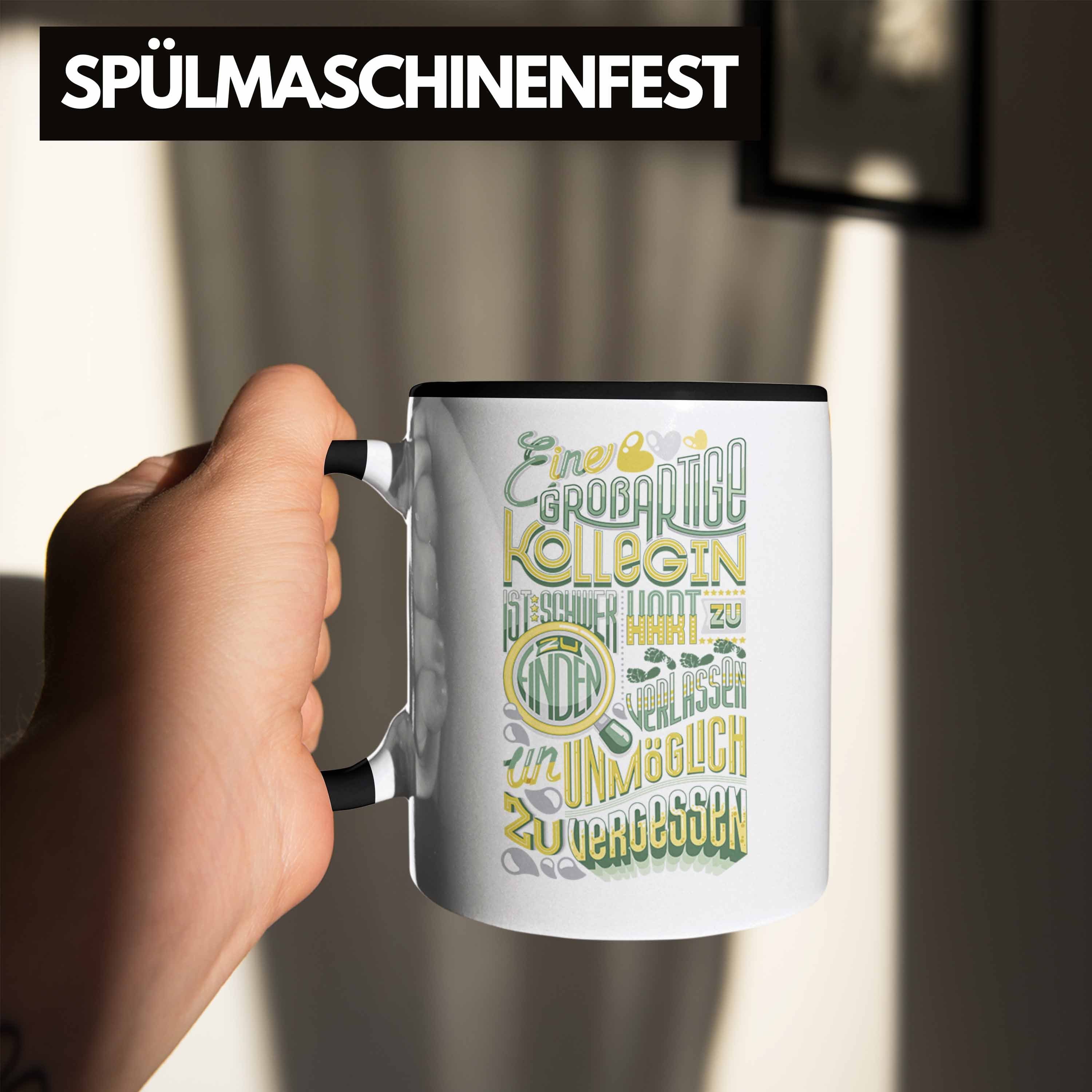 Job Abschiedsgeschenk Geschenk Abschied Tasse Jobwechs Tasse Trendation Kollegin Neuer Schwarz