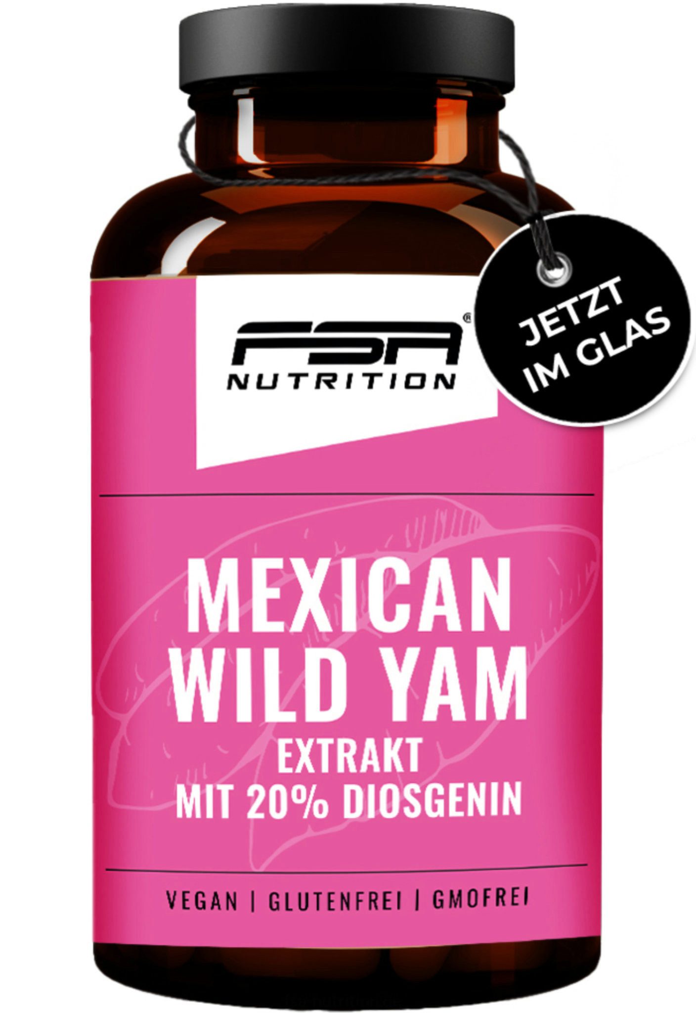 Yamswurzel Wild Yams im Glas - 20% Diosgenin - Kapseln