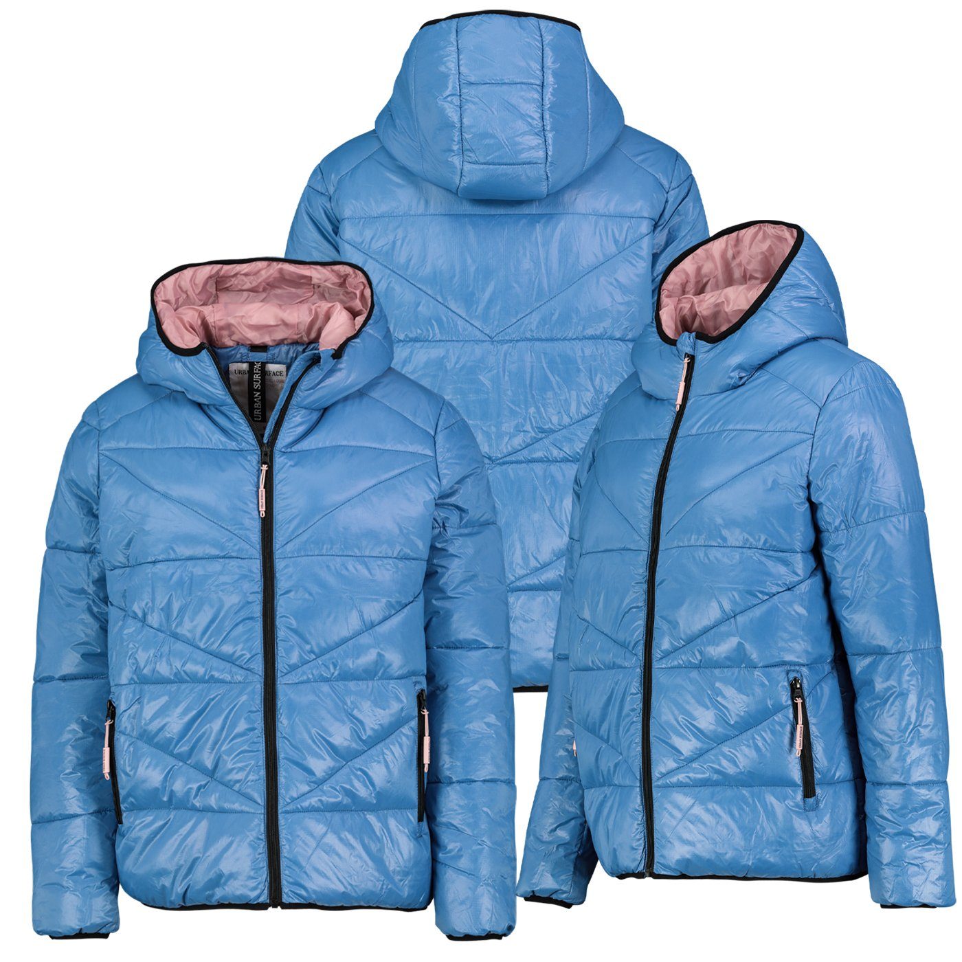 Urban Surface Steppjacke Herbst Winter Jacke Steppjacke Übergangsjacke Wasserabweisend VEGAN