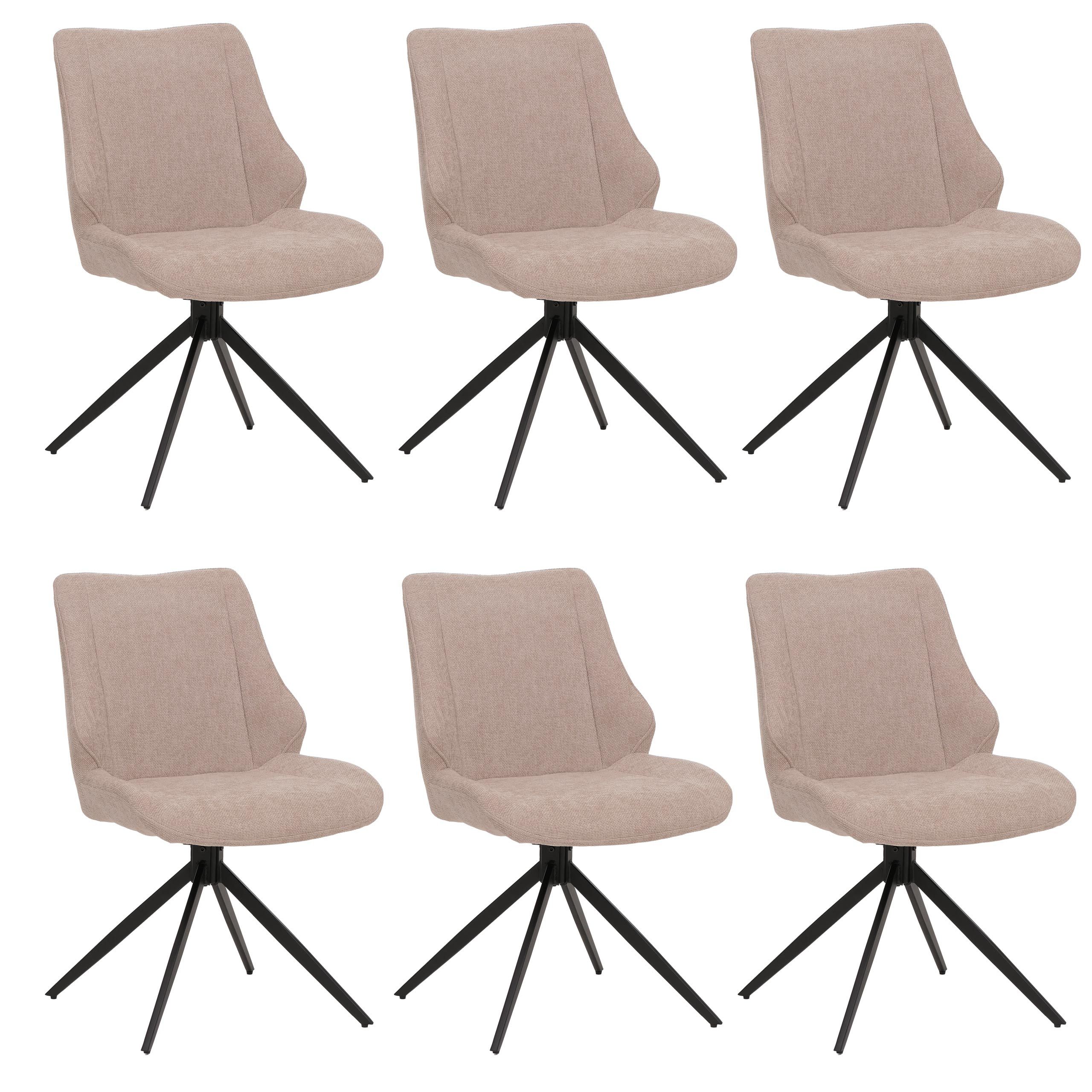 MCW Esszimmerstuhl MCW-O48-6 (Set, 6 St), Stativgestell, Mit höhenverstellb günstig online kaufen