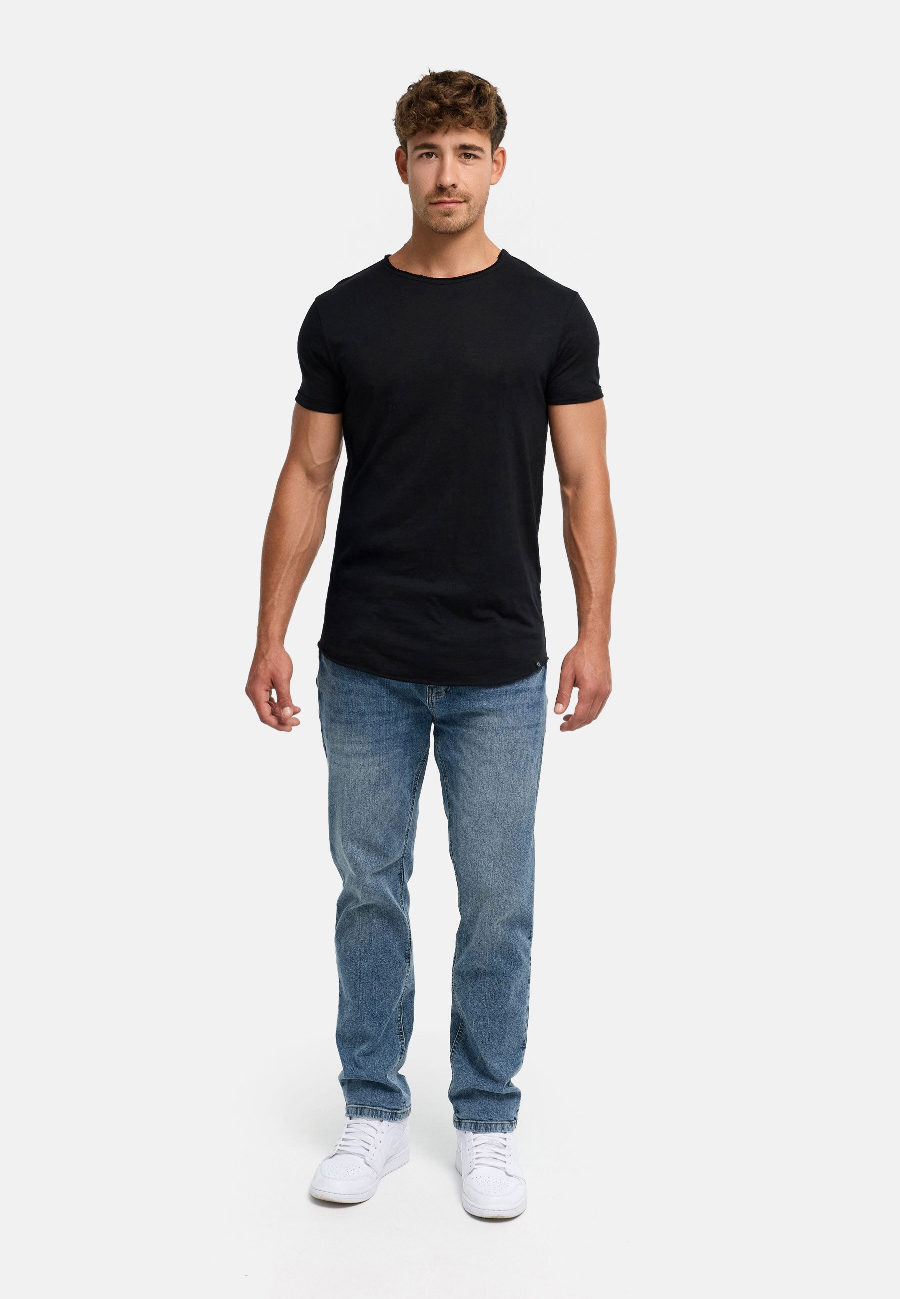 INDICODE T-Shirt Herren Willbur Tee Shirt Tee Herrenshirt mit Rundhalsausschnitt, 100% Baumwolle – Bild 4 von 5