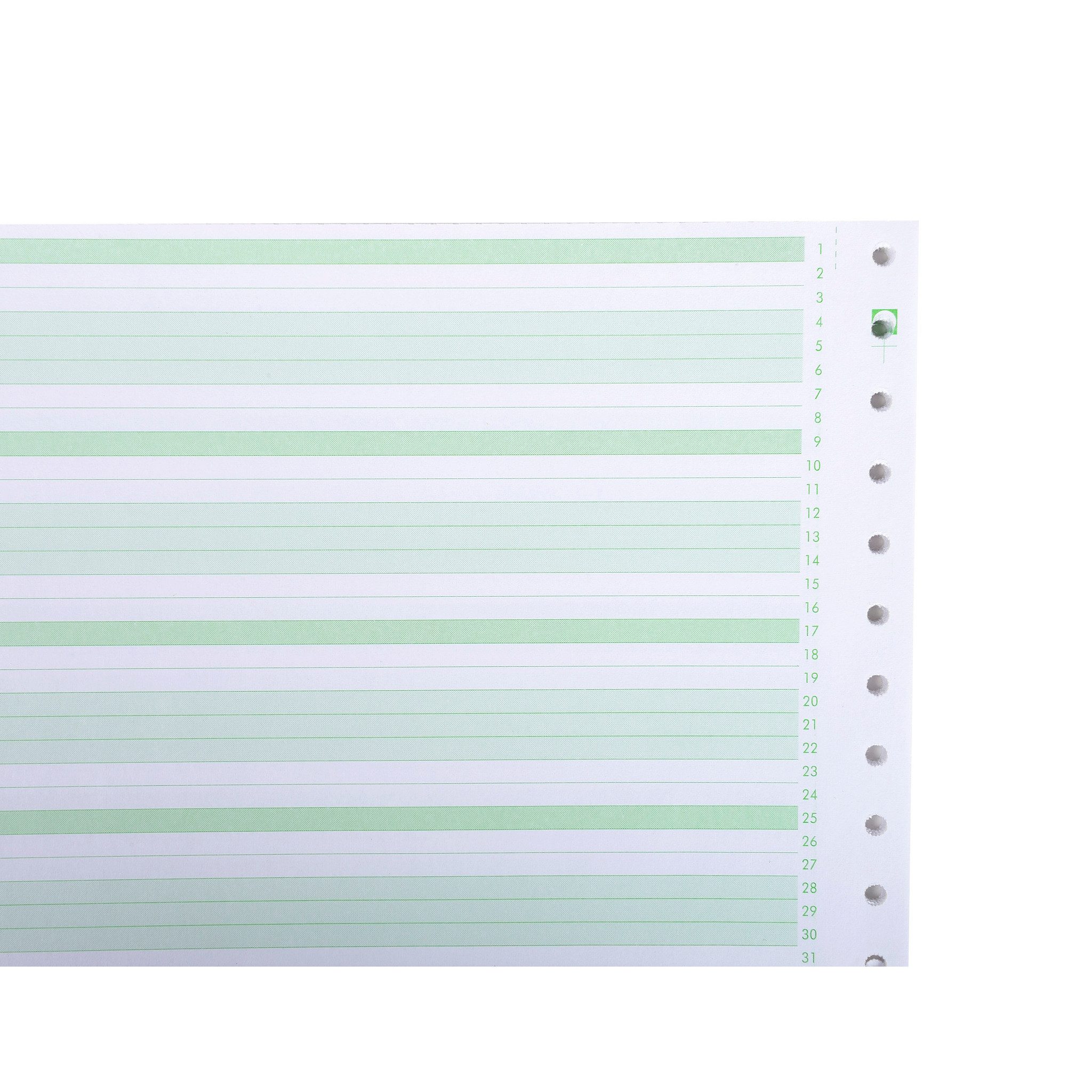 EXACOMPTA Druckerpapier Pk 2000 Comp-Papier 60g 240x11'' Gree 62211E, Listingspapier