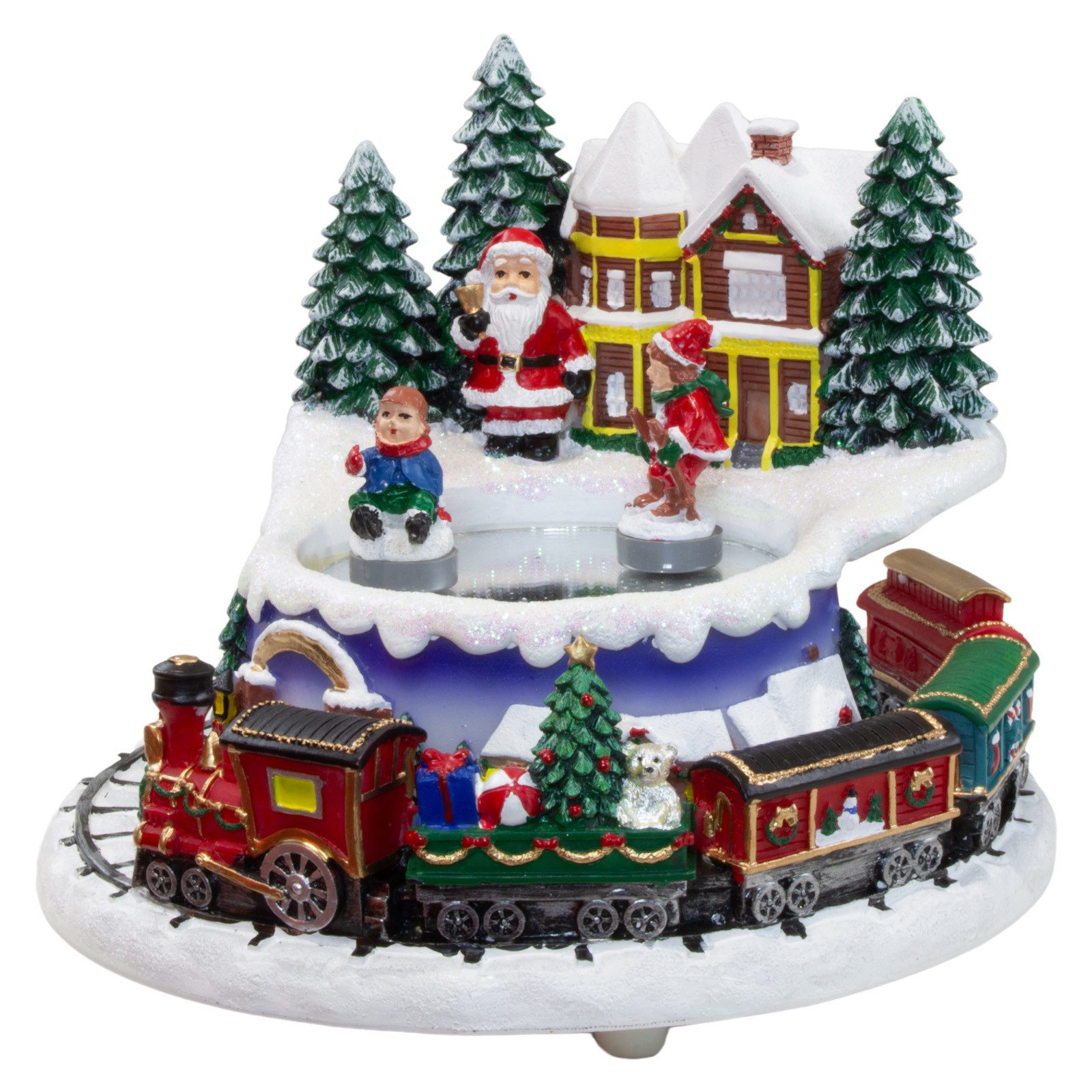 Christmas Paradise Dekoobjekt Spieluhr 16cm Weihnachtsmann und Zug (1 St), günstig online kaufen