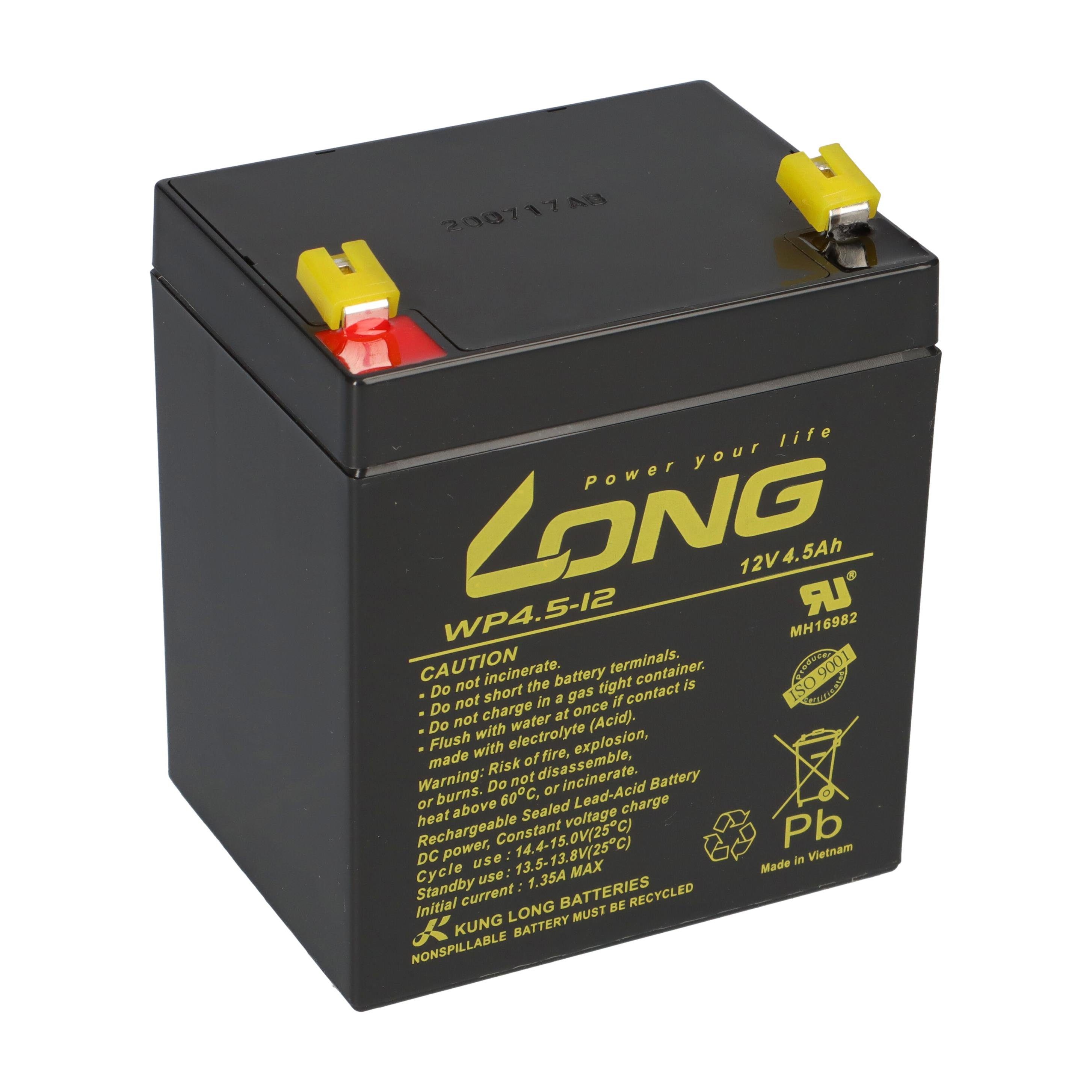 Kung Long Bleiakku 12V 4,5Ah kompatibel DM12-4.5 battery Bleiakkus