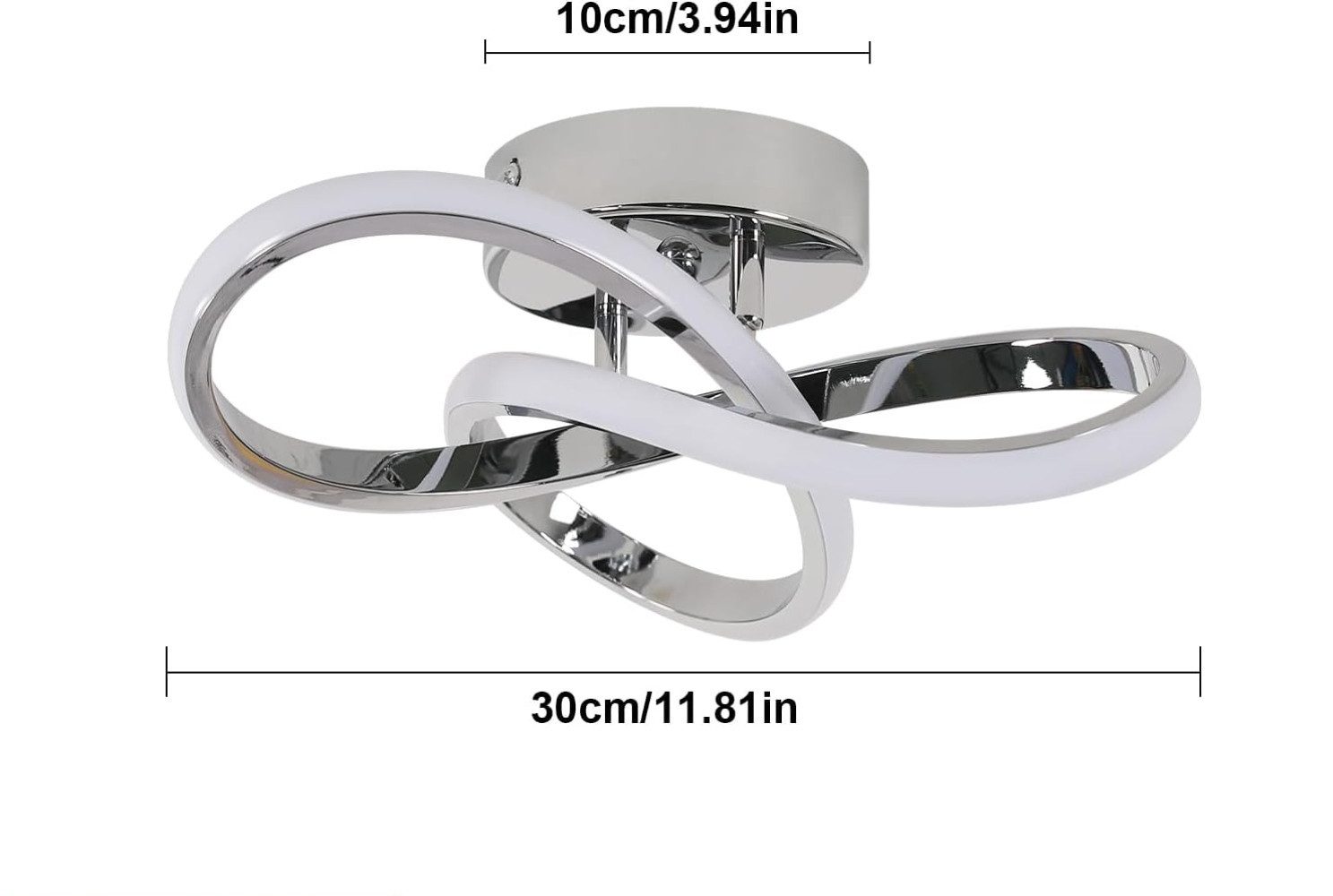 Goeco Deckenleuchte Kleeblattförmige LED-Aluminium-Deckenleuchte, 30 W, günstig online kaufen