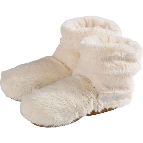 Warmies® Wärmekissen Slippies™ Boots Deluxe beige, Gr. 37-42, mit Lavendelduft