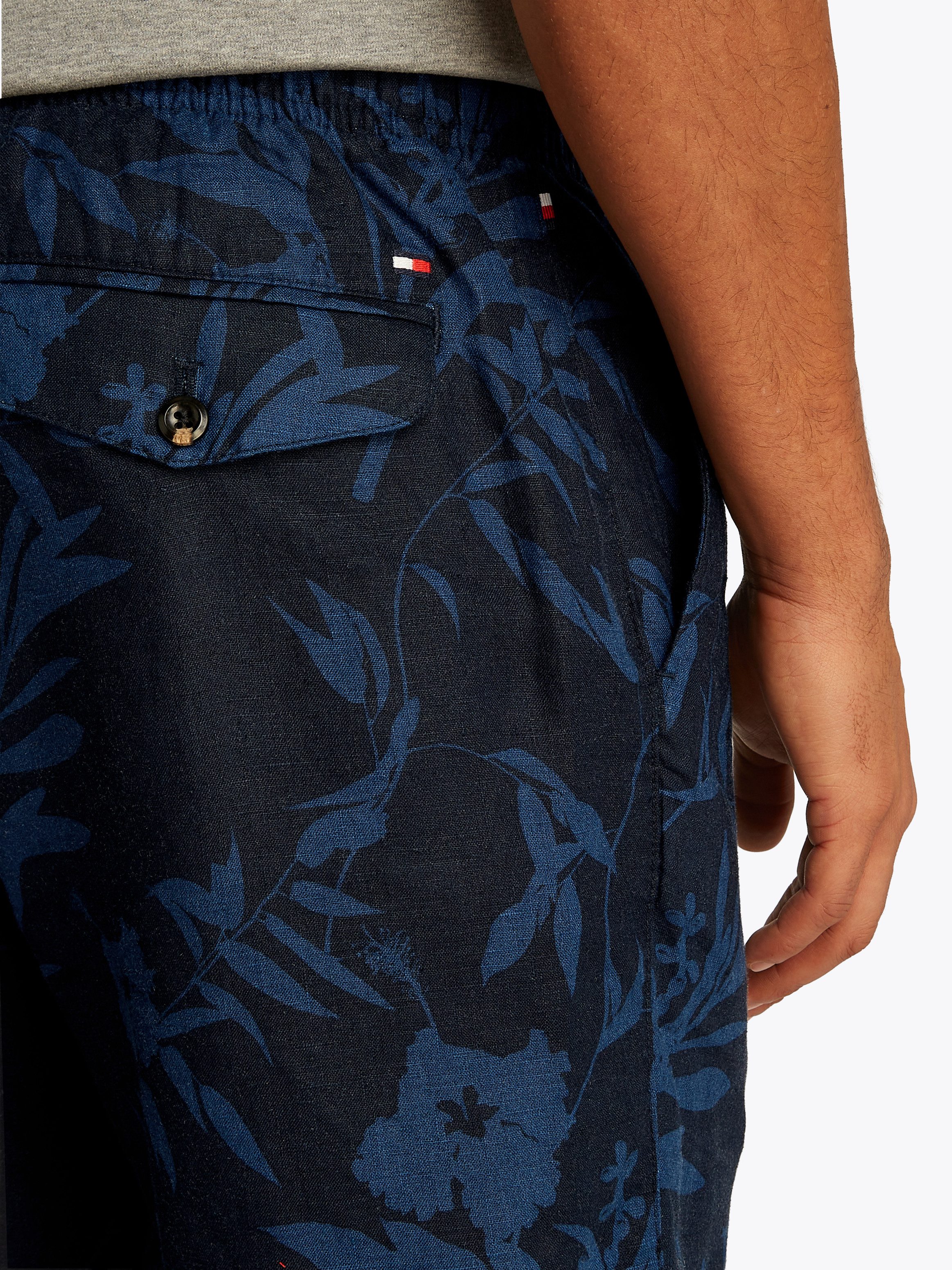 Tommy Hilfiger Shorts HARLEM PO LINEN PRINT SHORT mit Allover Print günstig online kaufen