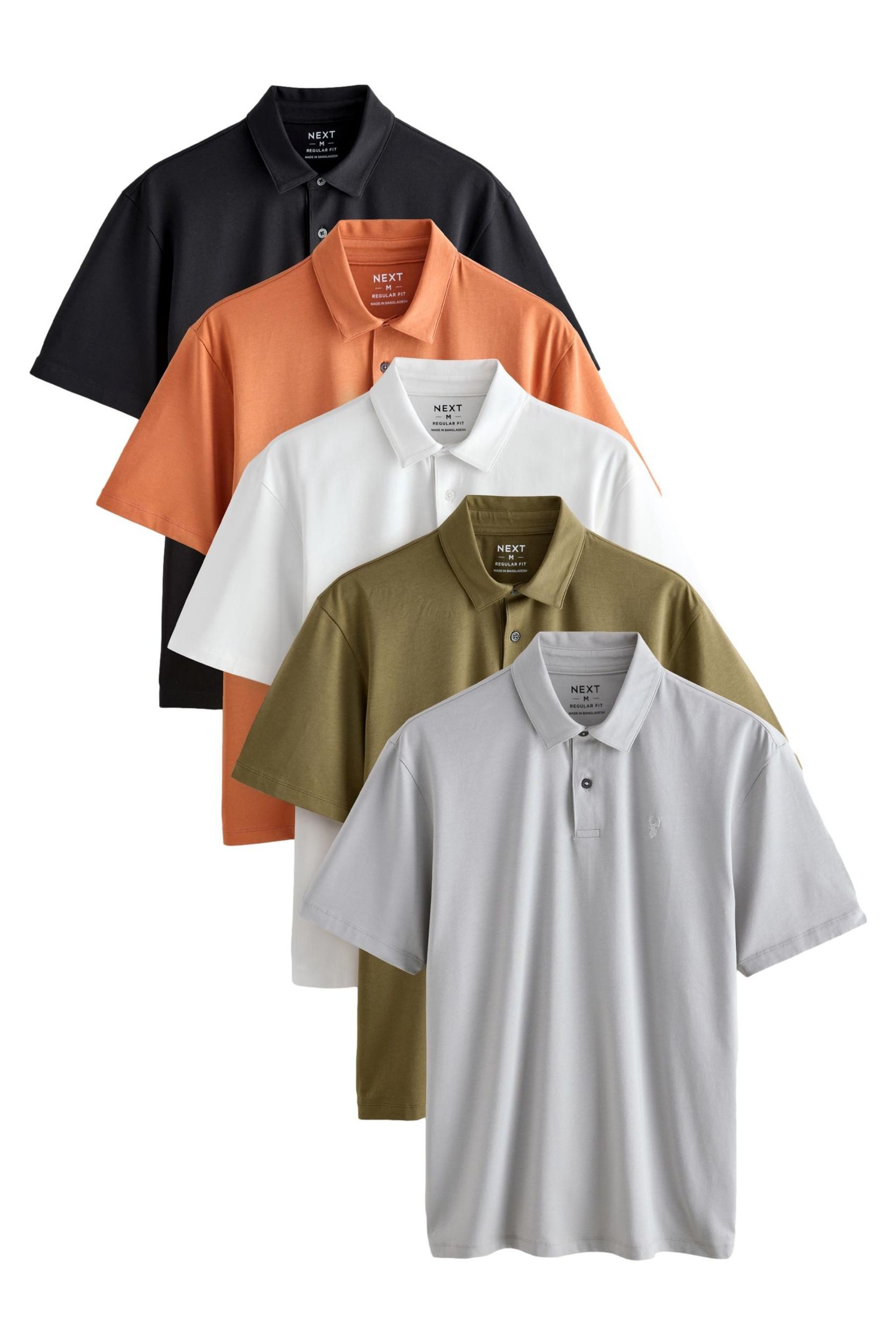 Next Poloshirt Regular Fit Kurzarm-Poloshirts, Jersey, günstig online kaufen