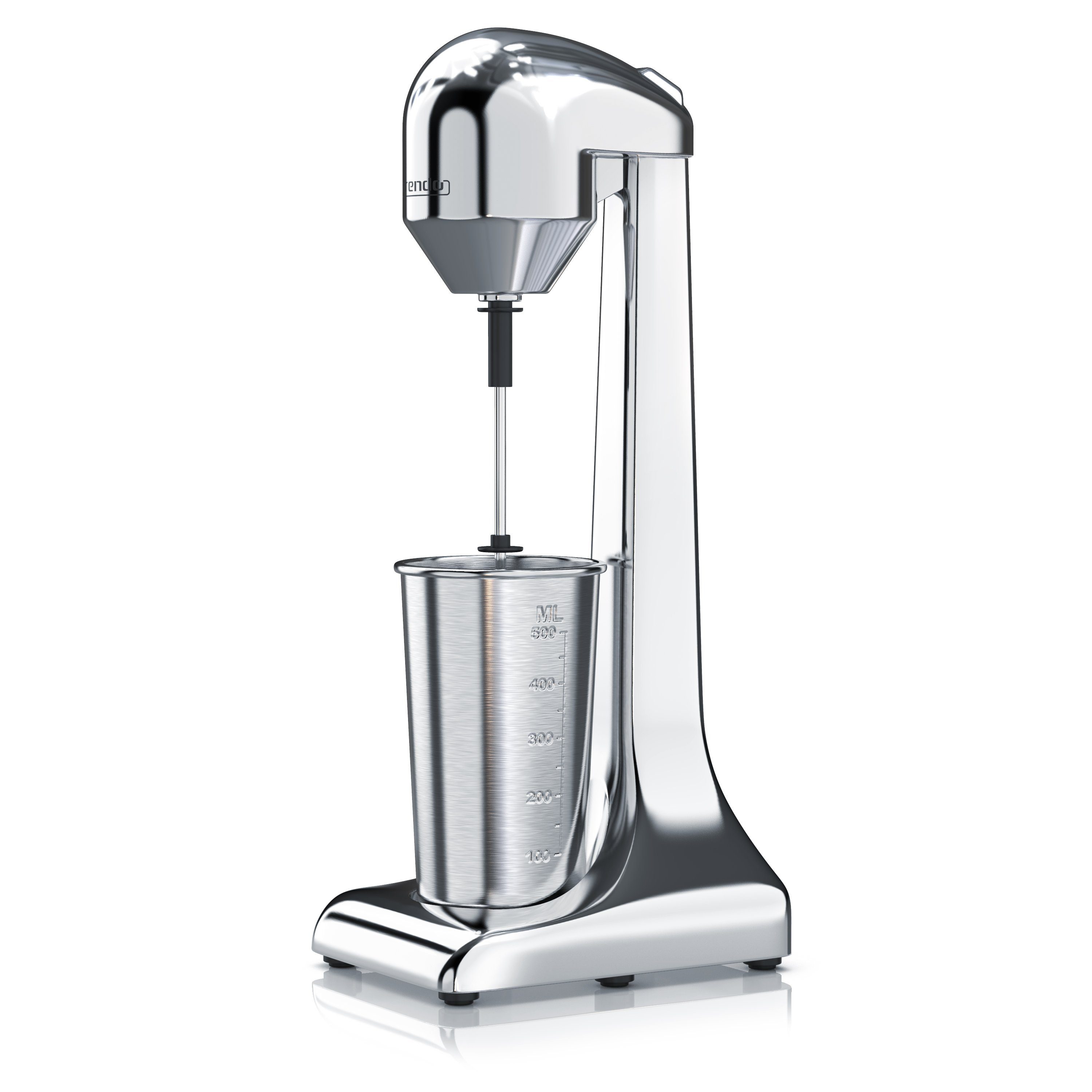 Arendo Standmixer Drink Mixer, elektrischer Getränkemixer, 500 ml Becher, 22.000 U/min, 100 W, Shaker für Protein Smoothies Eischnee Milchshakes Cocktails GS-Geprüft
