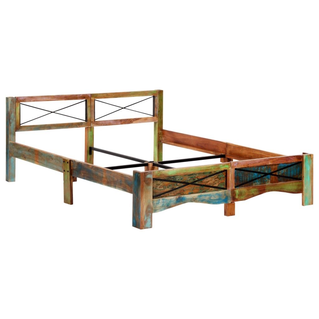 furnicato Bett Massivholzbett Altholz 160x200 cm