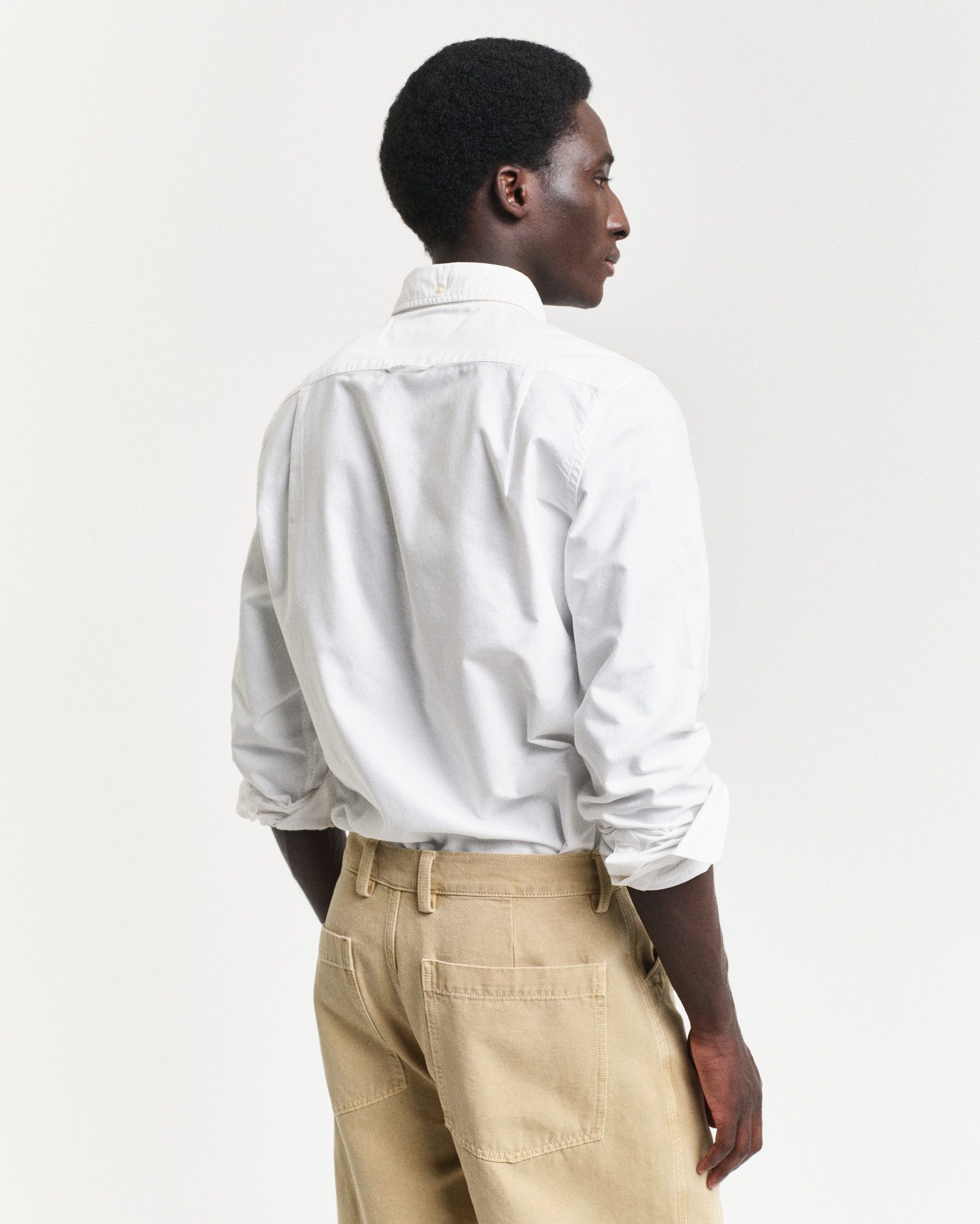 Gant Langarmhemd Slim Fit Oxford Hemd strukturiert langlebig dicker Oxford Hemd Slim Fit – Bild 4 von 5