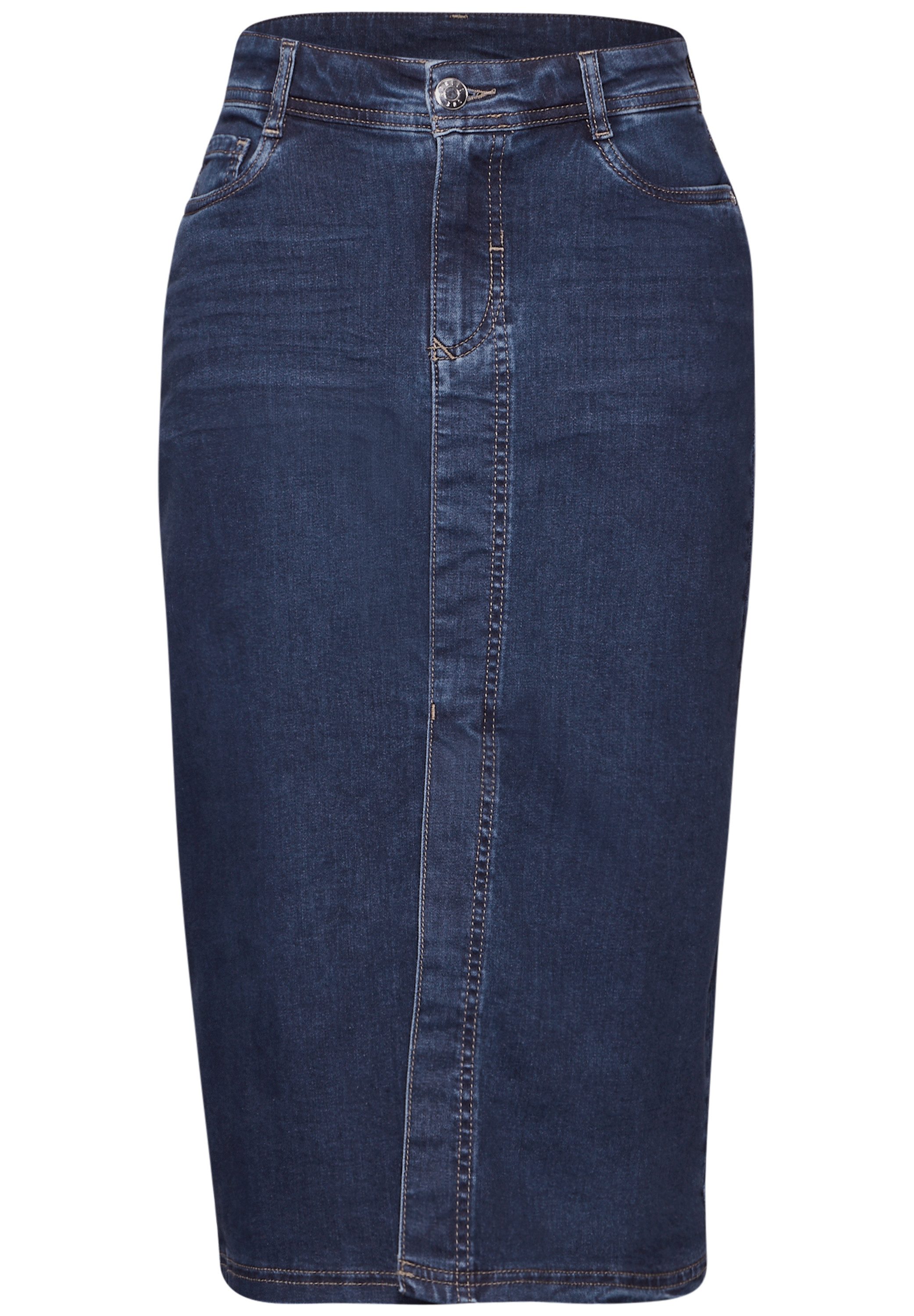 STREET ONE Jeansrock aus Baumwolle mit Stretchanteil