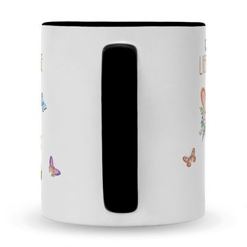 GRAVURZEILE Tasse mit Spruch Lieblingshase, Keramik, Farbe: Schwarz & Weiß