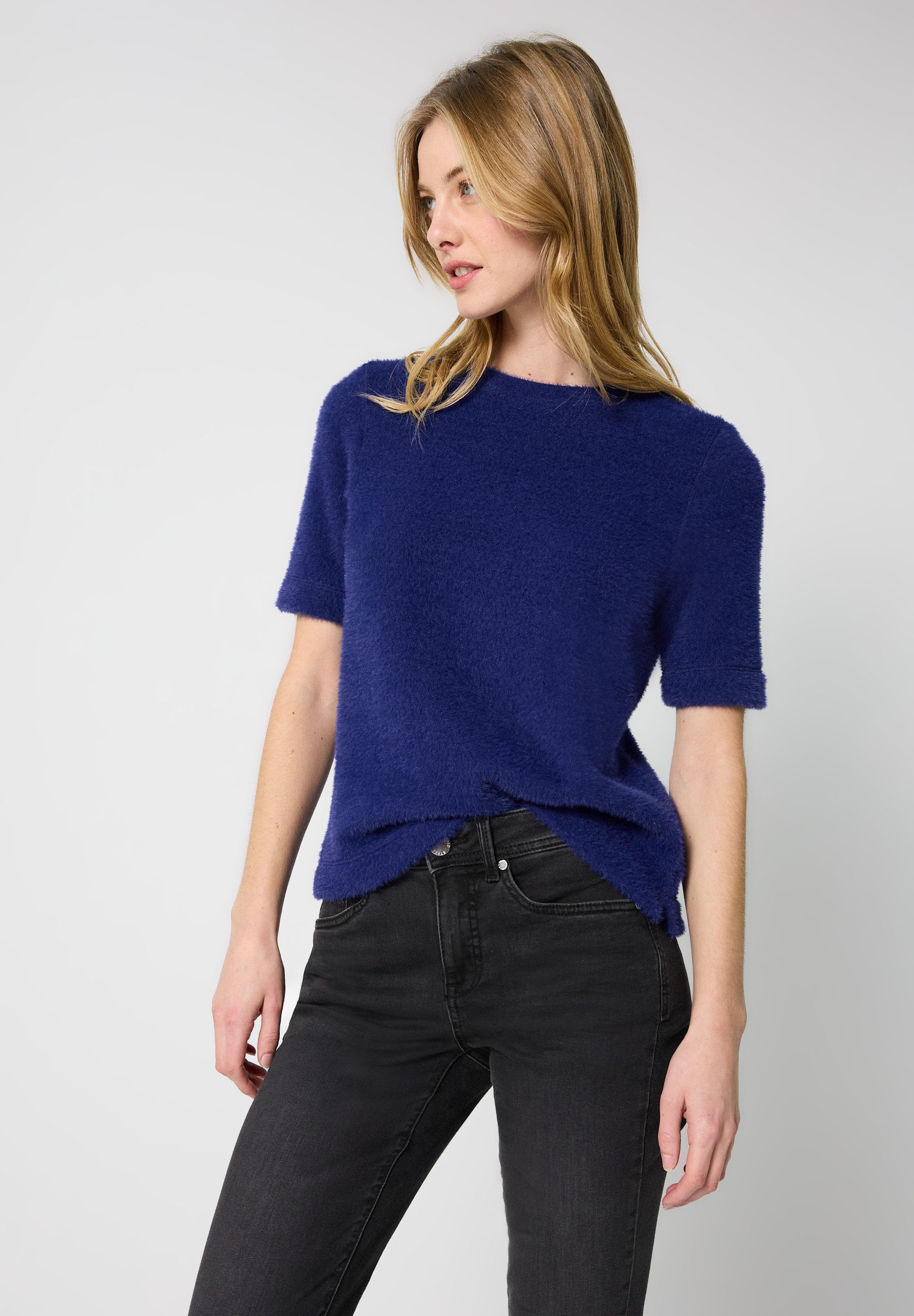 Street One Studio T-Shirt Donna Con Stampa Leo E Spacchi Laterali – Viscosa Morbida