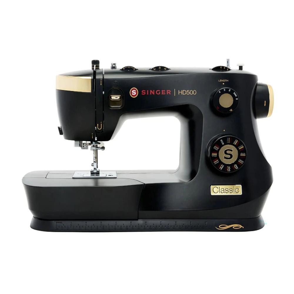 Singer Nähmaschine - HD500 Classic Black, 32 Programme, hohe Nähkraft für dickere Materialien
