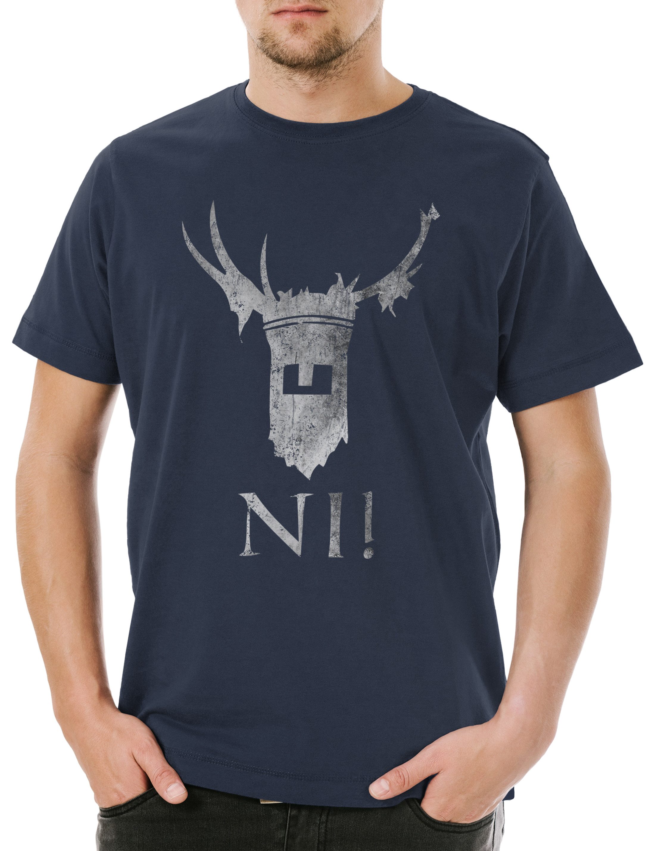 Print-Shirt Knights Of Ni Herren T-Shirt Monty Fun Python Ritter Comedy Kokosnuß