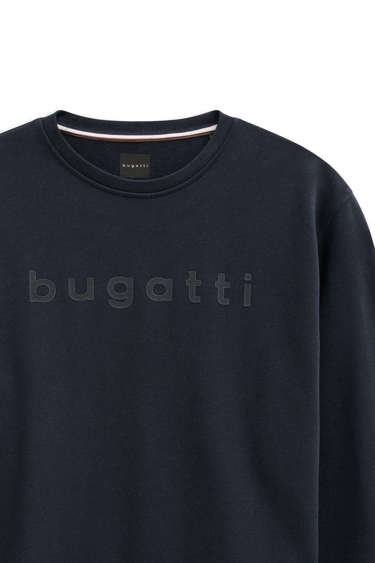bugatti Sweatshirt 3D-Logo-Print im Modern Fit aus einem Baumwollmix