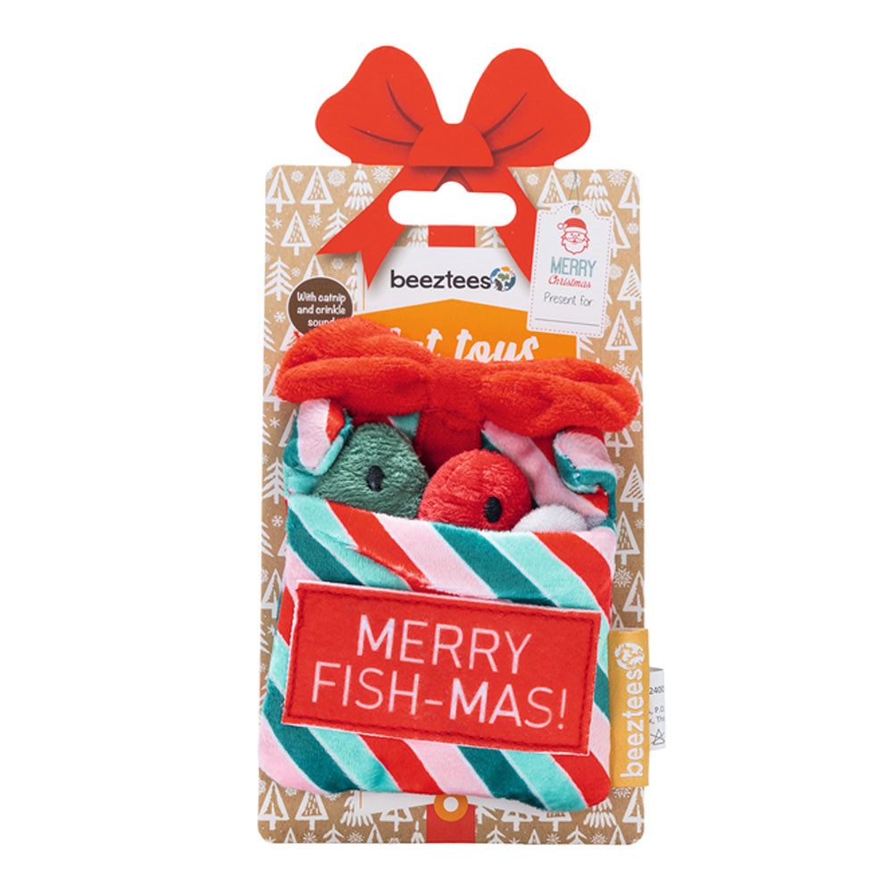 Beeztees Tierball Beeztees Xmas Katzenspielzeug Fische