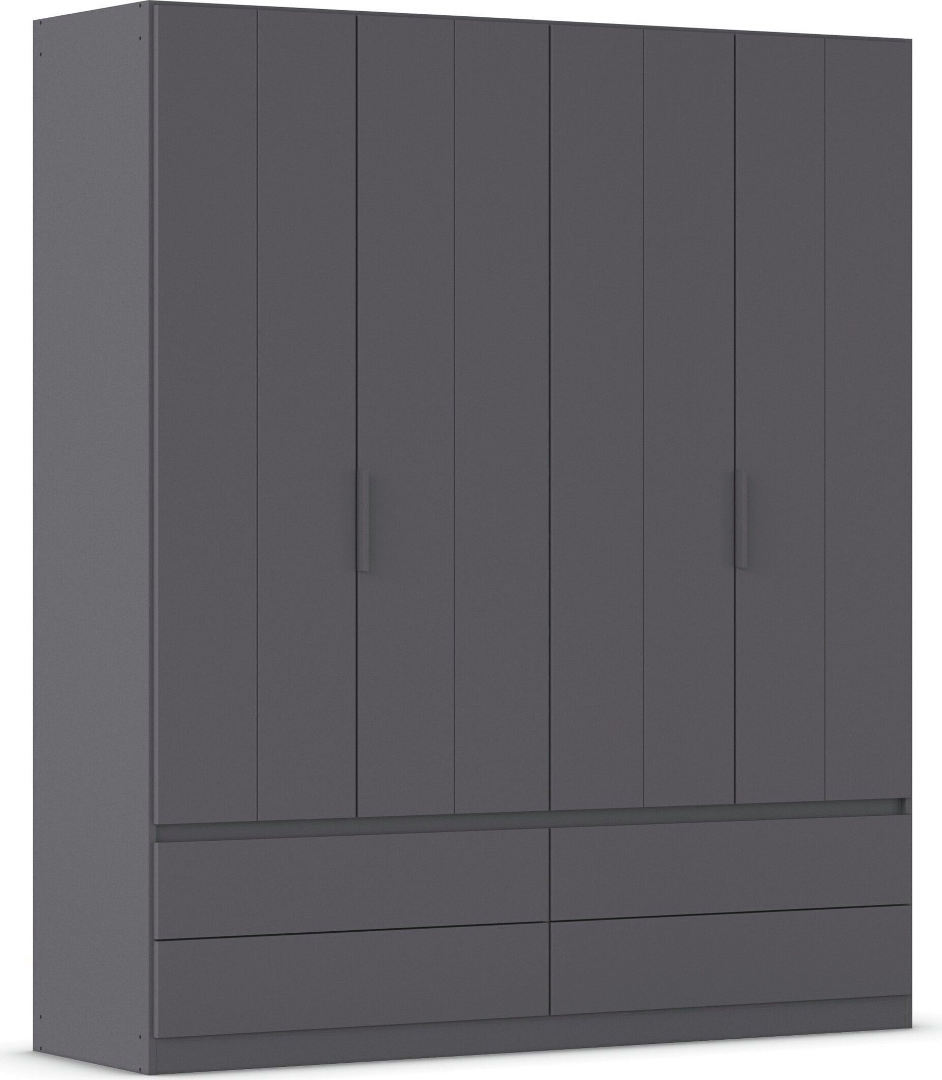 OTTO home Kleiderschrank Schrank Garderobe ARVEN Breiten 181/226/271cm (3 verschiedene Ausstattungen BASIC/CLASSIC/PREMIUM (inkl. SOFT-CLOSE) puristisches Design in Plankenoptik mit Metallgriffen MADE IN GERMANY