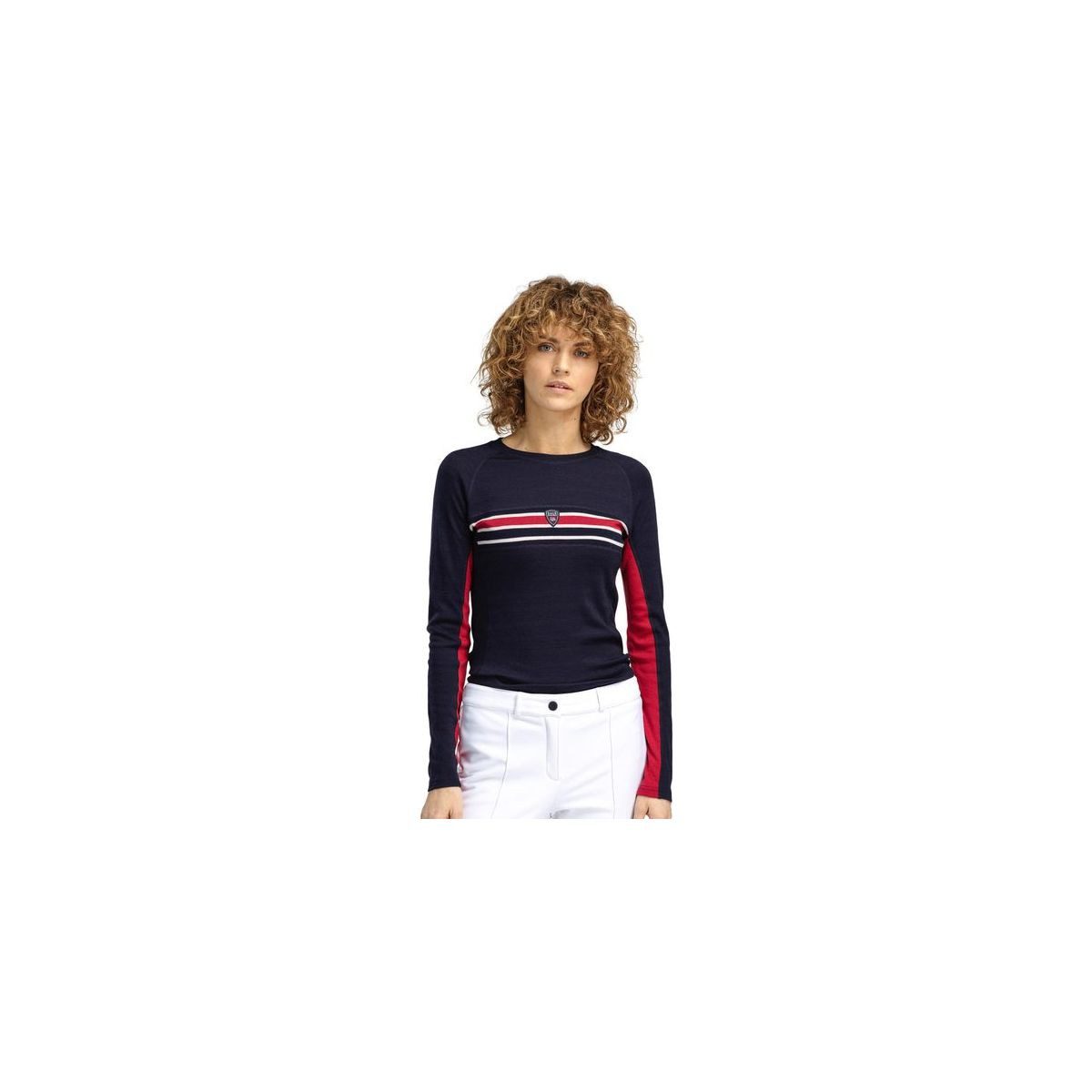 Dale of Norway Sweatshirt Aksla Feminine Baselayer Crew Neck Hochwertiger Baselayer aus extrafeiner Merinowolle, ideal für Komfort