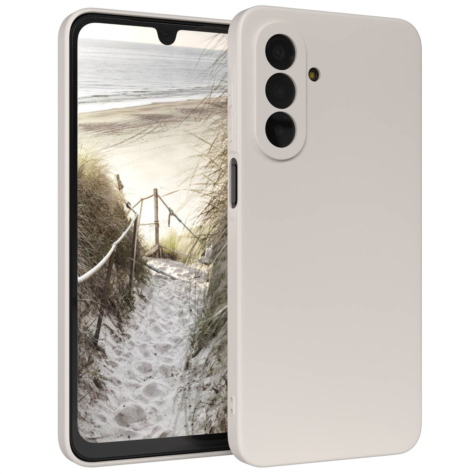 EAZY CASE Handyhülle TPU Hülle für Samsung Galaxy A17 6,7 Zoll, Bumper Case Matt Slimcover Silikonschutzhülle elastisch Polarstern