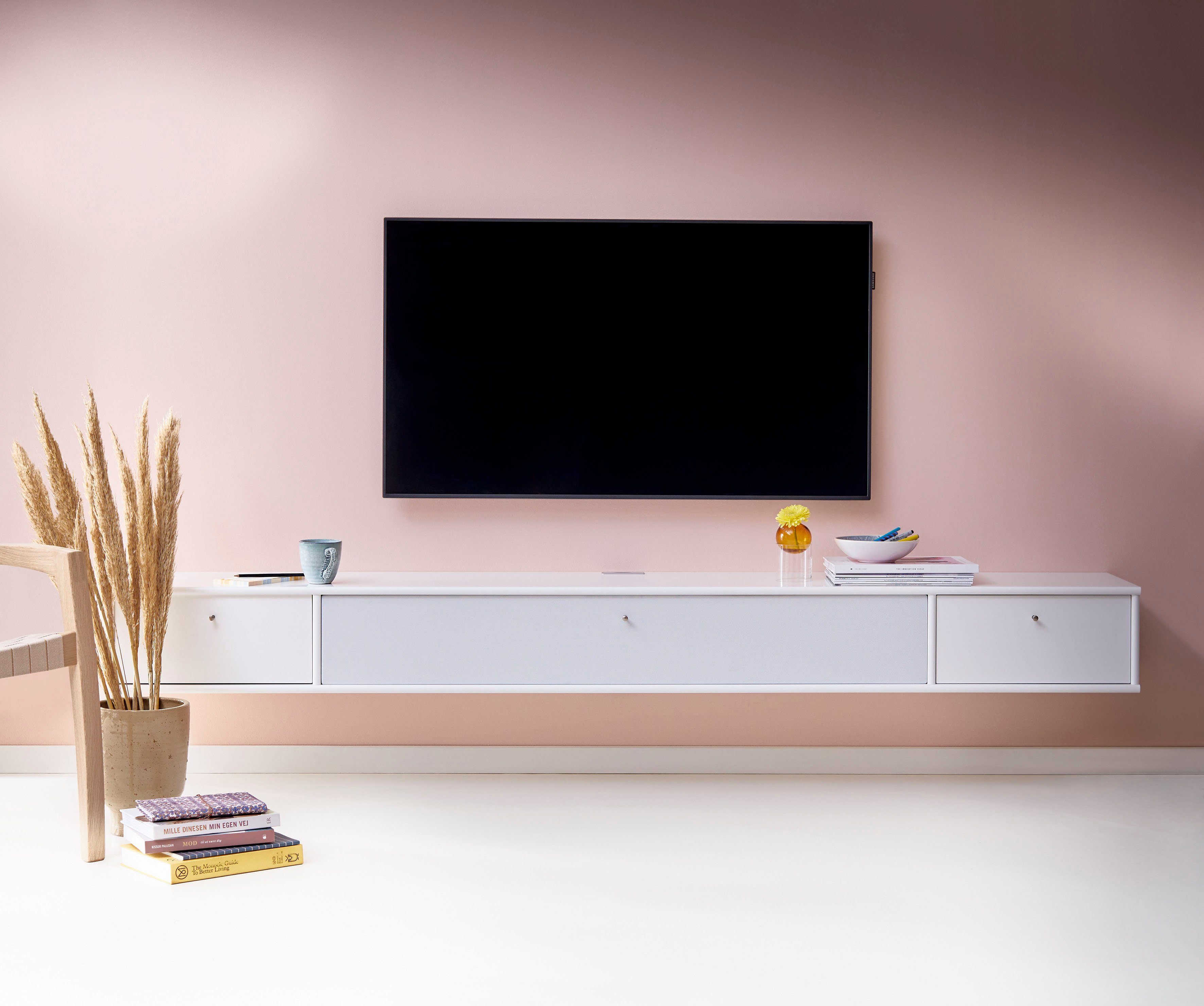 Hammel Furniture Media-Board Mistral, mit zwei Schubladen und Klapptür,  Kabeldurchführung, Breite: 220 cm