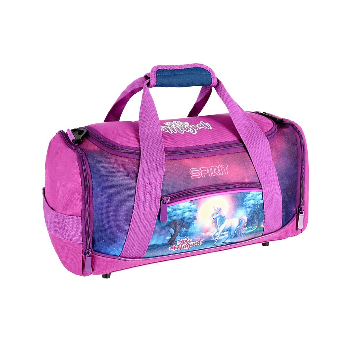 Spirit Sporttasche TTS Sporttasche Be Magical EINHORN Tragegriffe Klettsicherung Schulter