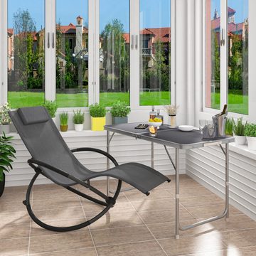 EBUY Schaukelstuhl Klappbarer Loungesessel für Garten und Terrasse (1 St)