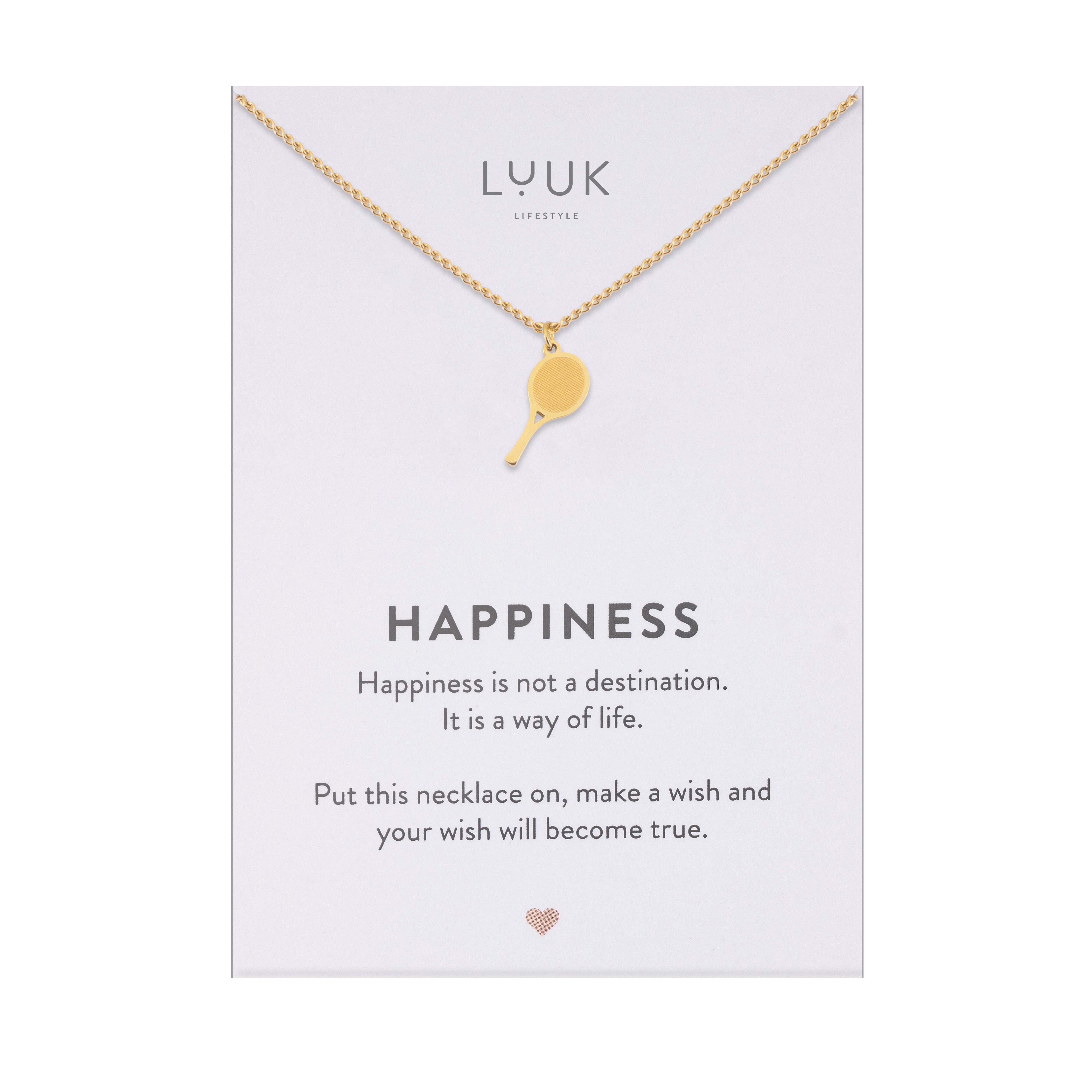 LUUK LIFESTYLE Kette mit Anhänger Tennisschläger, günstig online kaufen