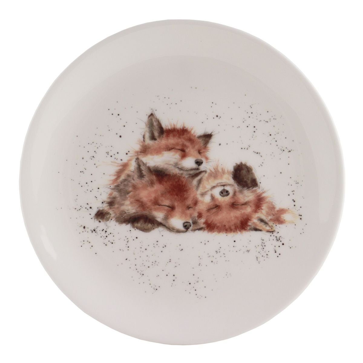 Wrendale Тарелки Wrendale Designs Porzellan-Kuchenteller Fuchs Glück ca 20,5cm D
