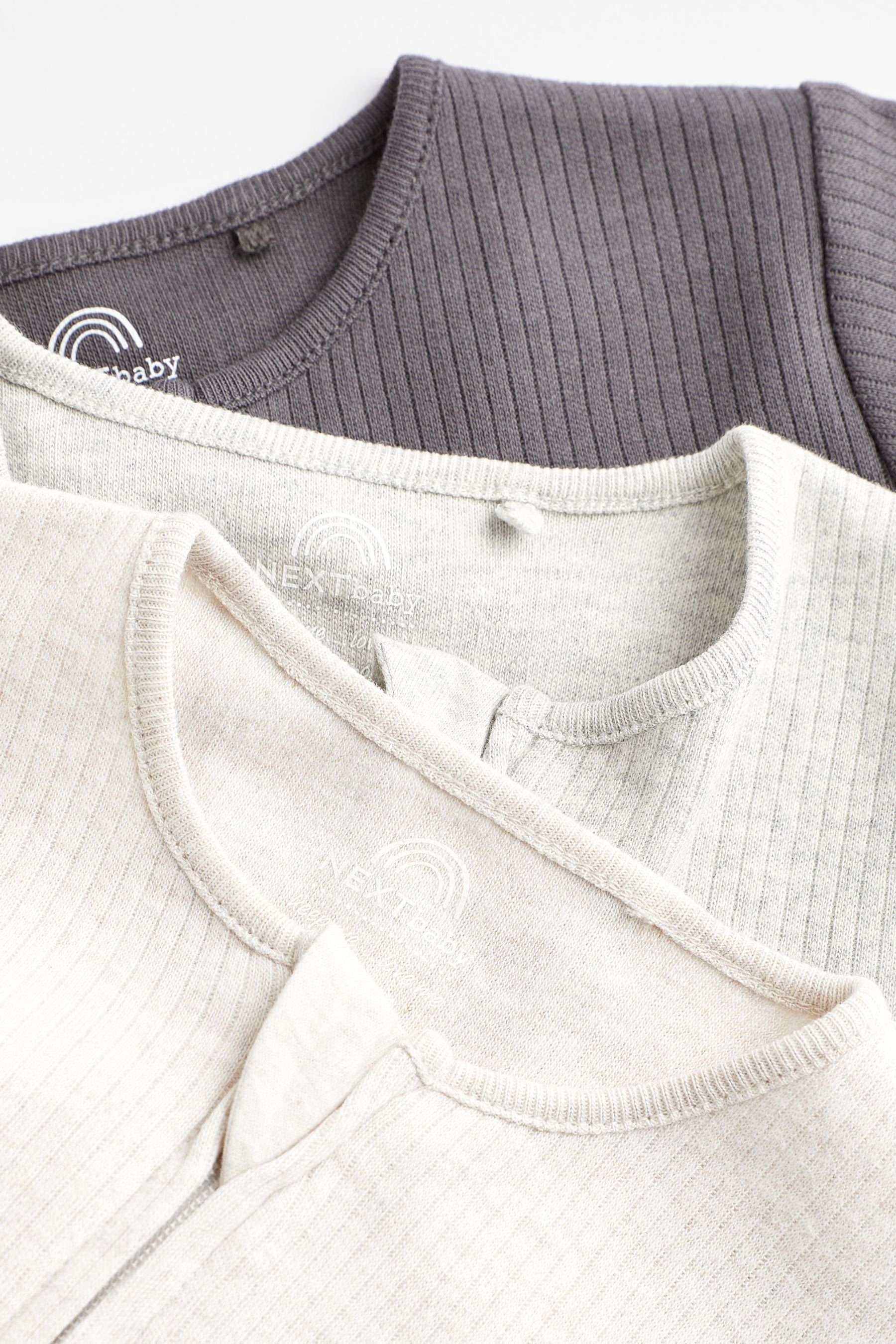 Next Schlafoverall 3er-Pack fußlose Baby-Schlafanzüge mit 2-Wege-RV (3-tlg)